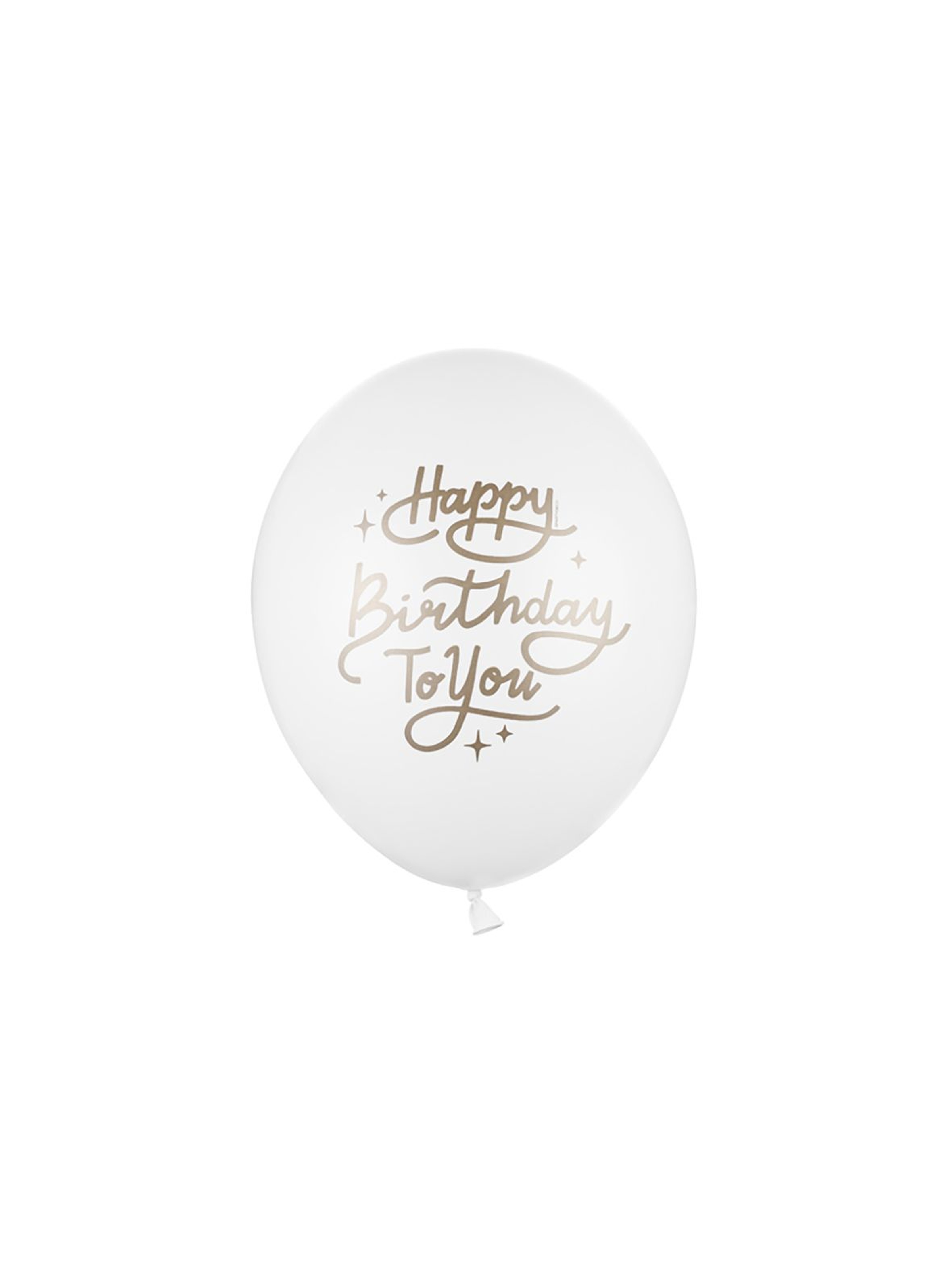 Balony Happy Birthday To You - Pastel Pure White 50 sztuk