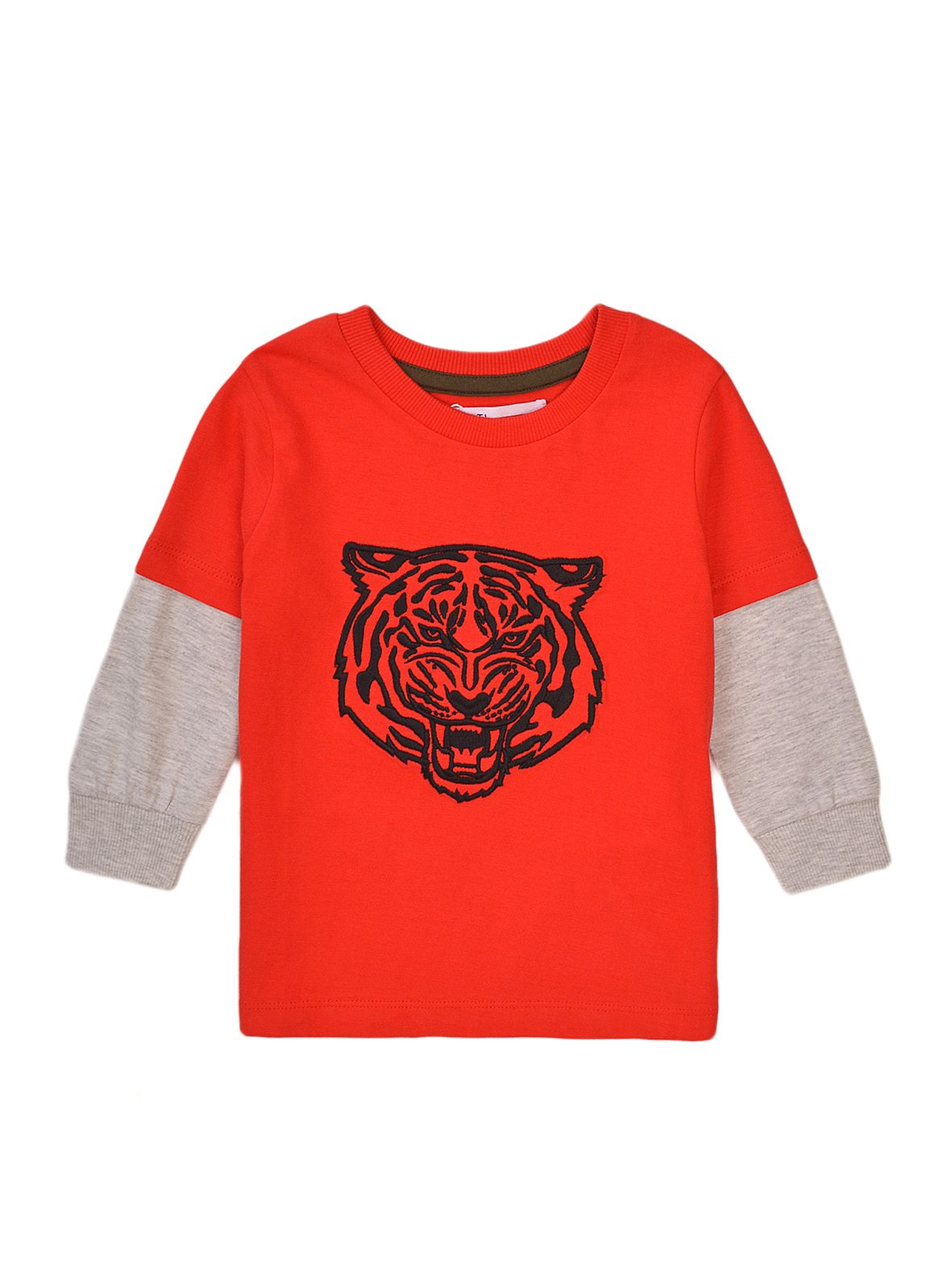 Bluzka chłopięca bawełniana z tygrysem