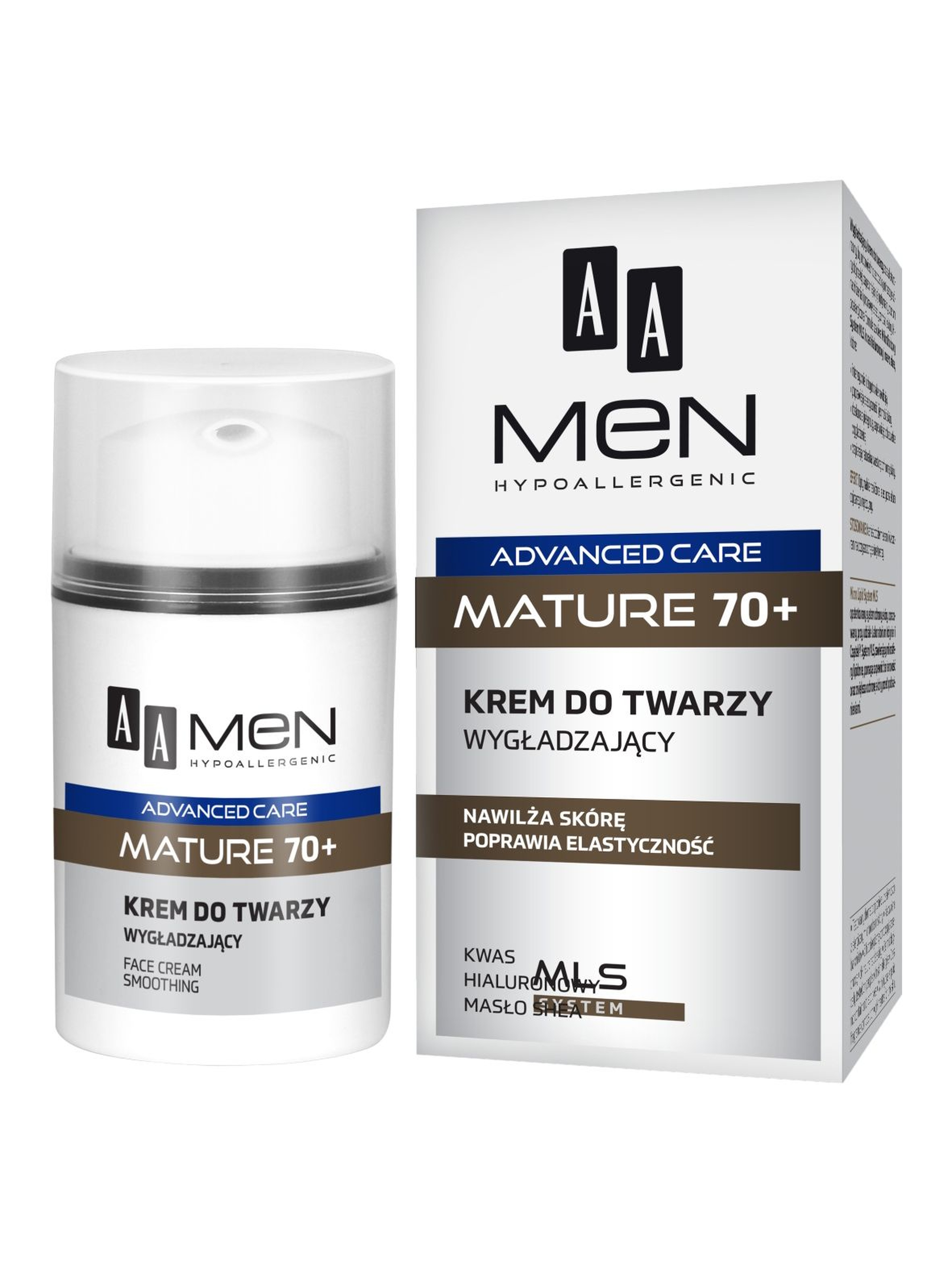 AA Men Advanced Care Mature 70+ Krem do twarzy wygładzający 50 ml