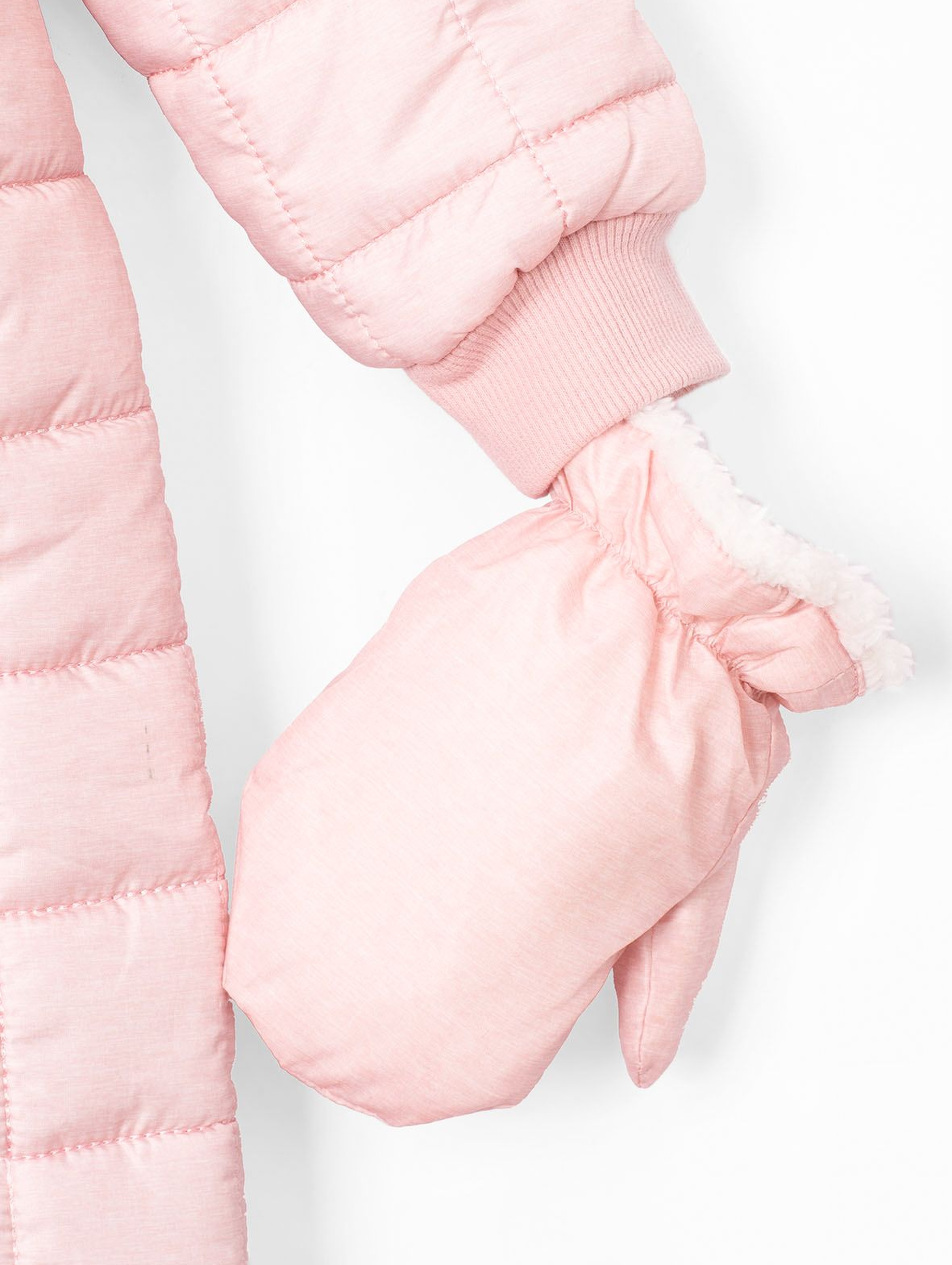 Kombinezon zimowy dla dziewczynki- różowy pikowany