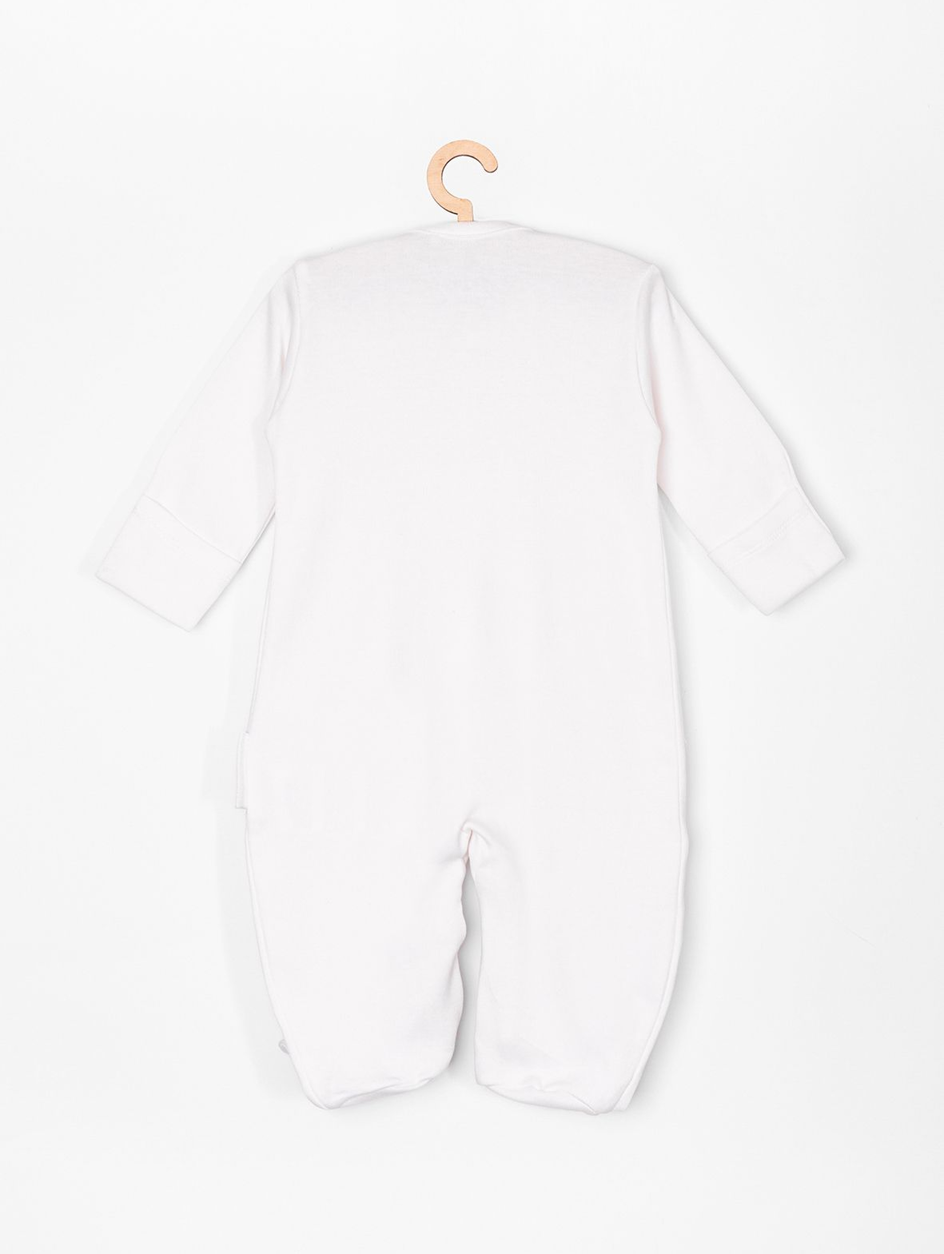 Pajac niemowlęcy z bawełny organicznej- biały