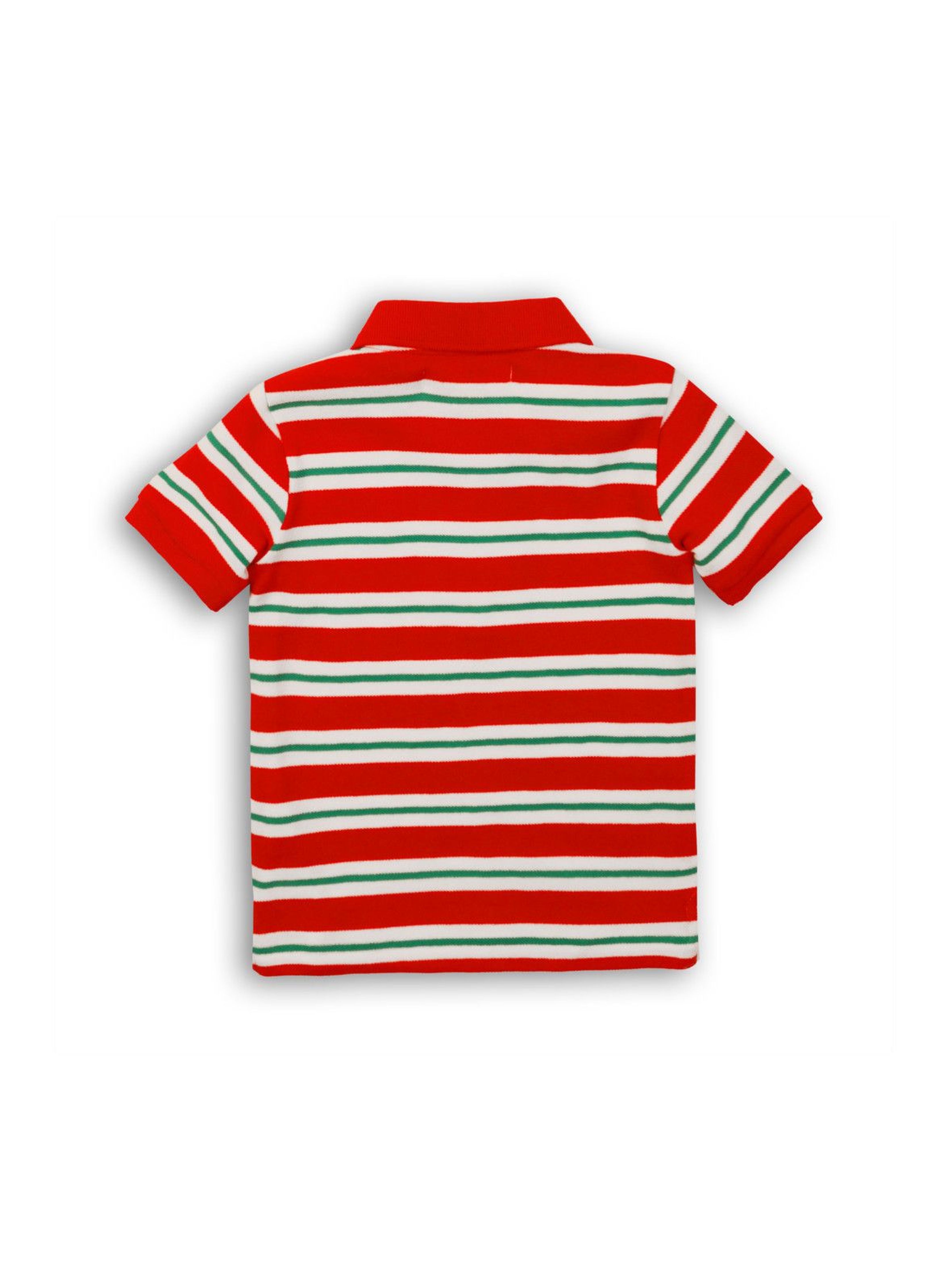 T-shirt chłopięcy w czerwone paski