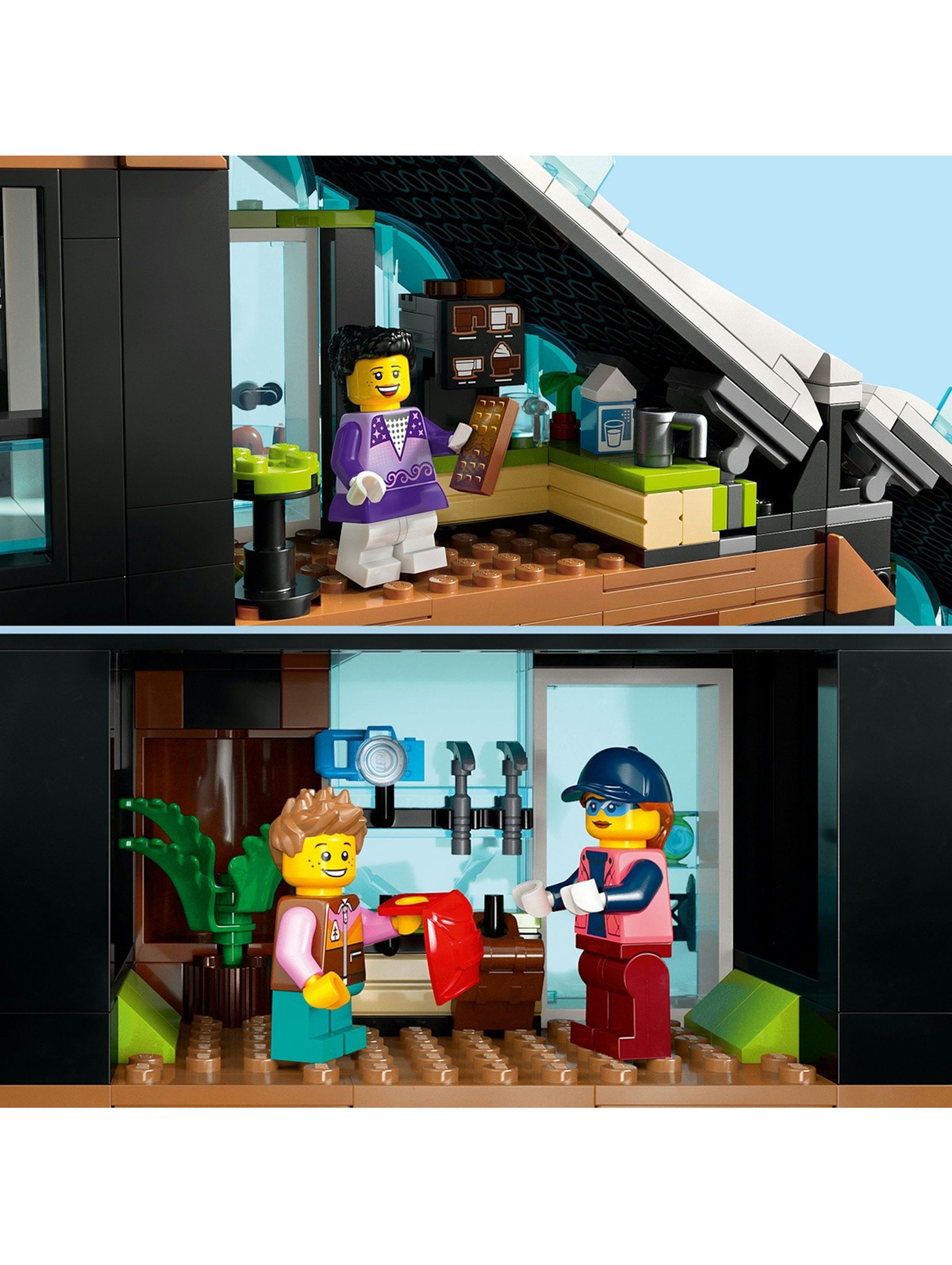 Klocki LEGO City 60366 Centrum narciarskie i wspinaczkowe - 1045 elementów, wiek 7 +