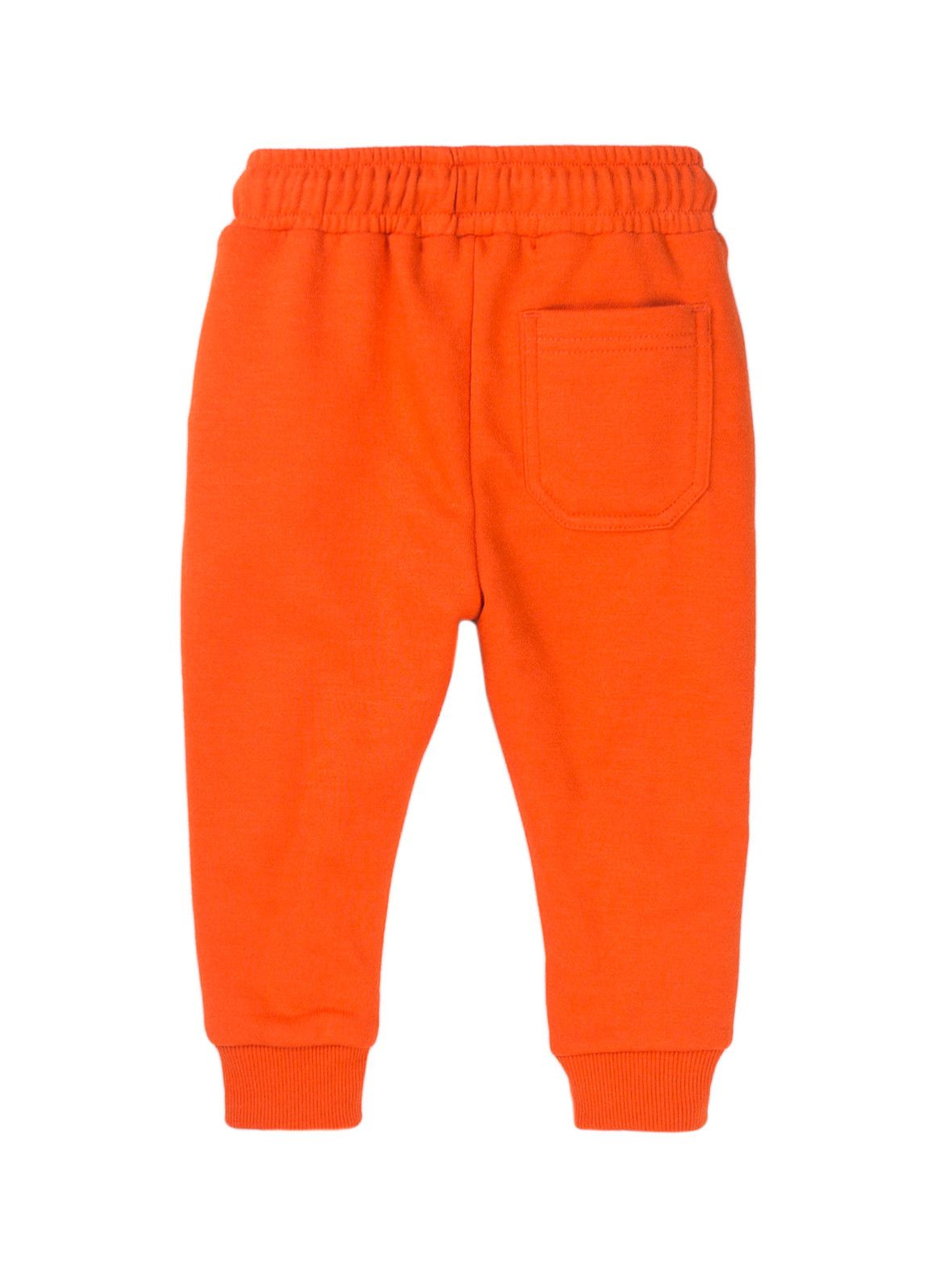 Spodnie dresowe chłopięce pomarańczowe