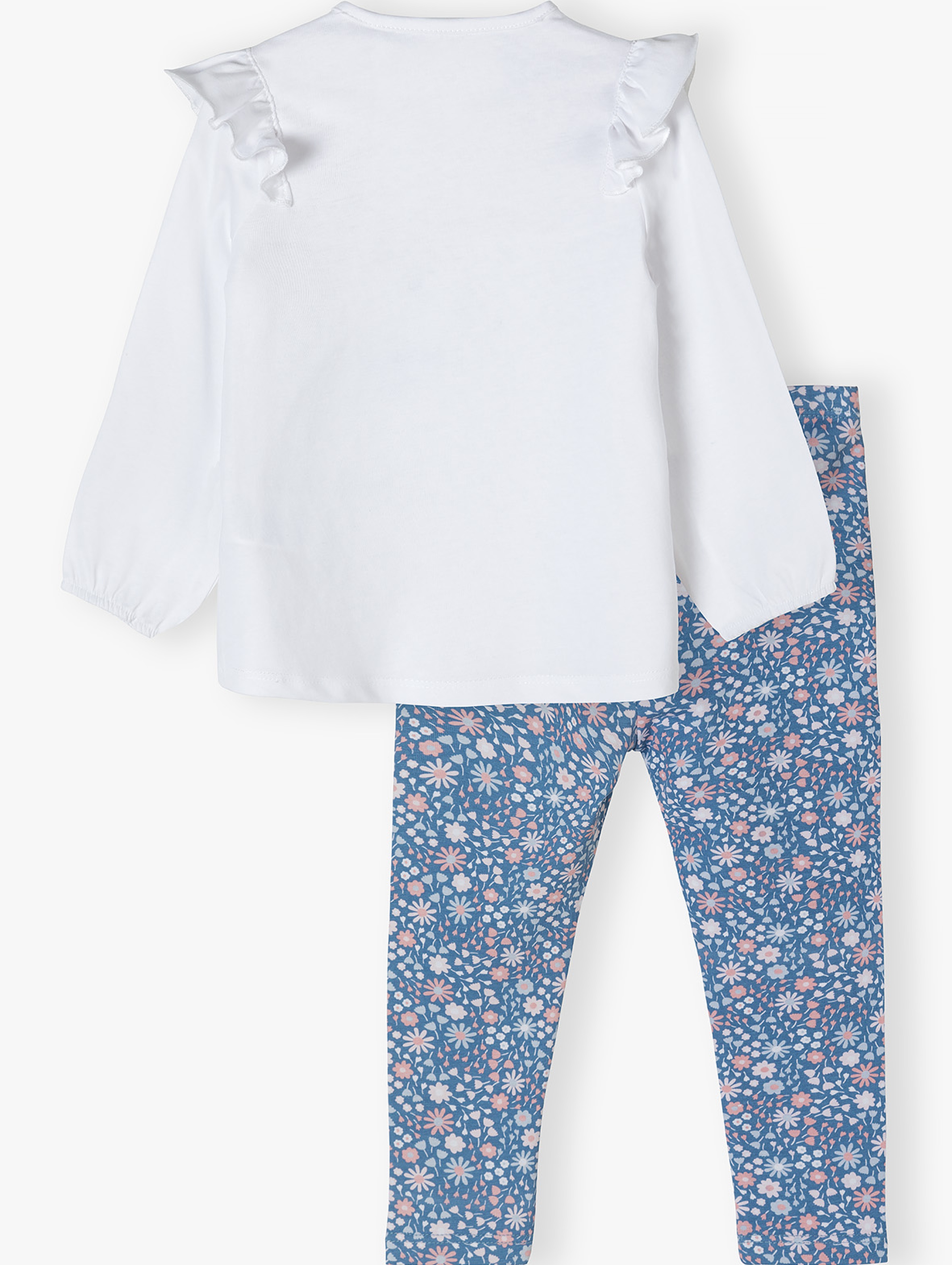 Bawełniany komplet niemowlęcy - bluzka + legginsy
