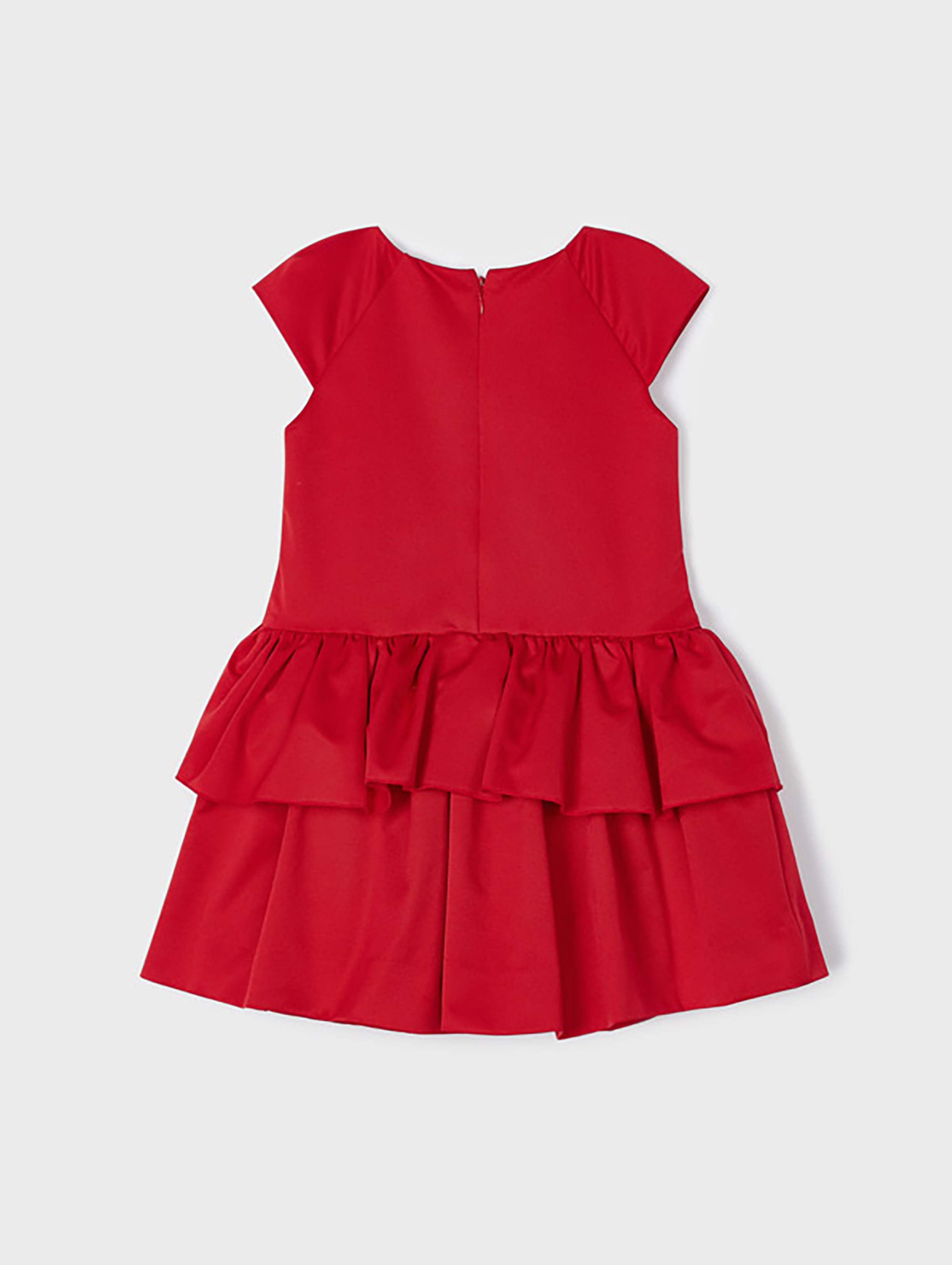 Sukienka z kokardką dla dziewczynki Mayoral - czerwona