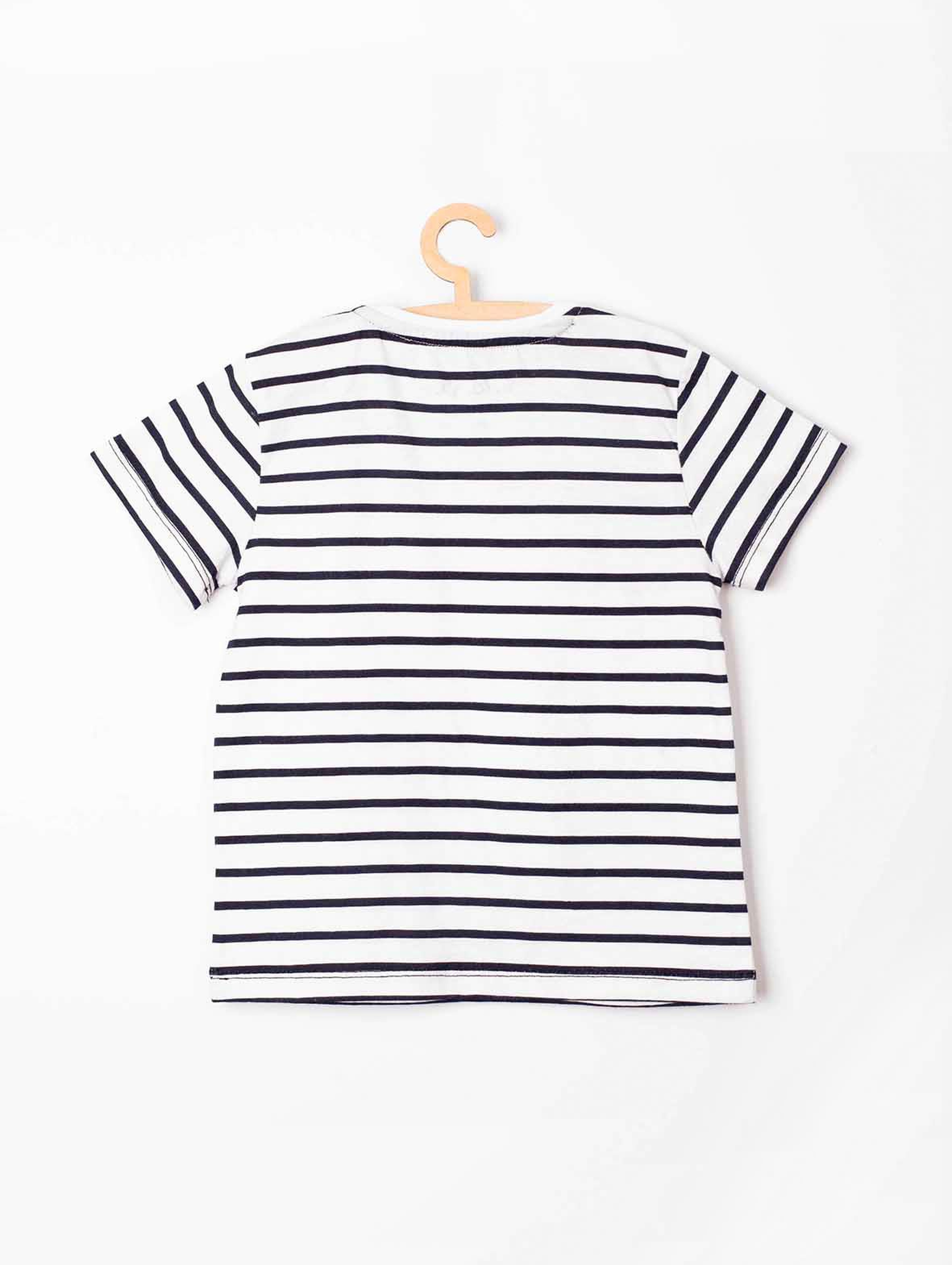T-shirt niemowlęcy w marynarskie paski