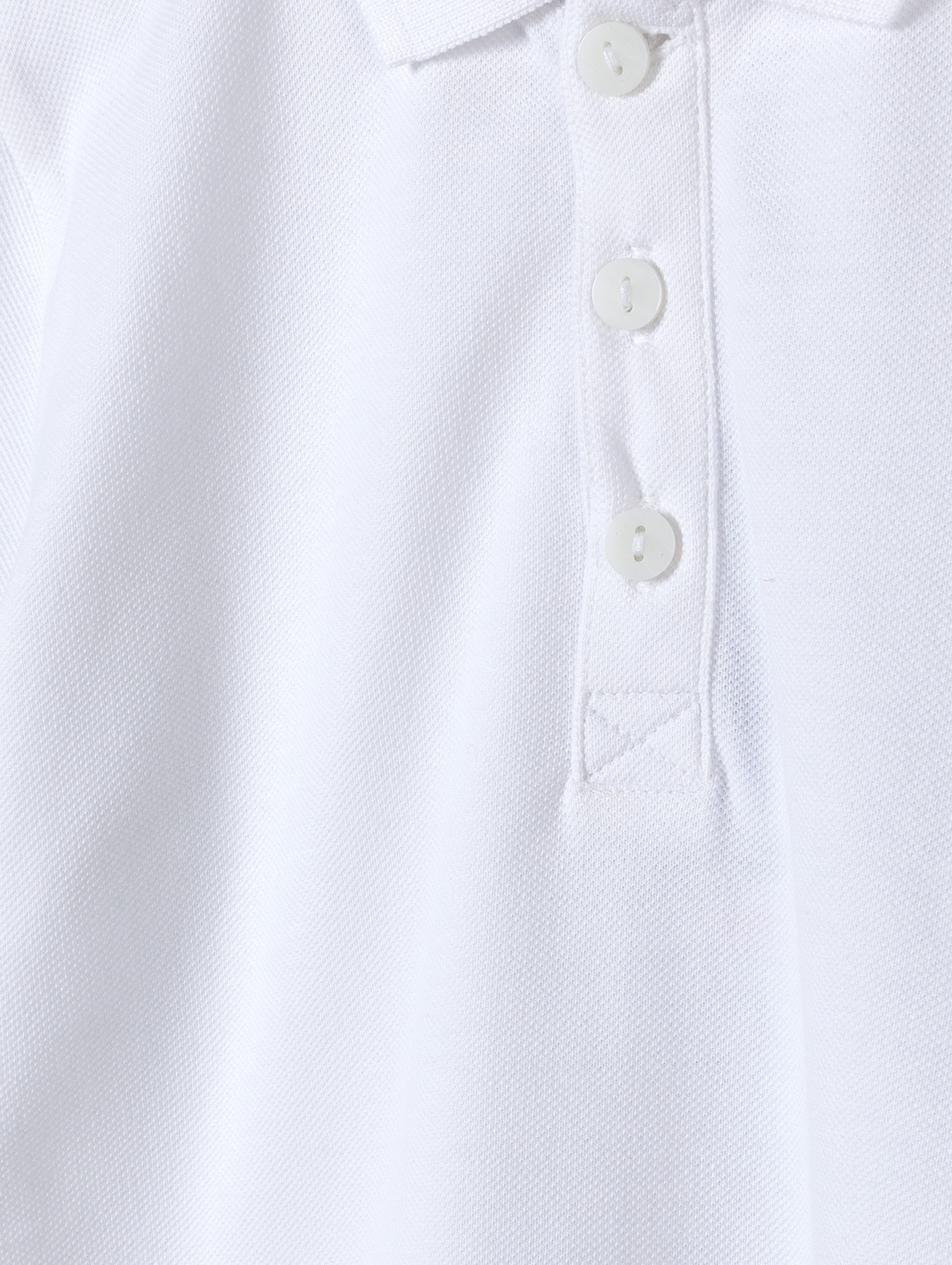 Biała koszulka polo dla chłopca z bawełny