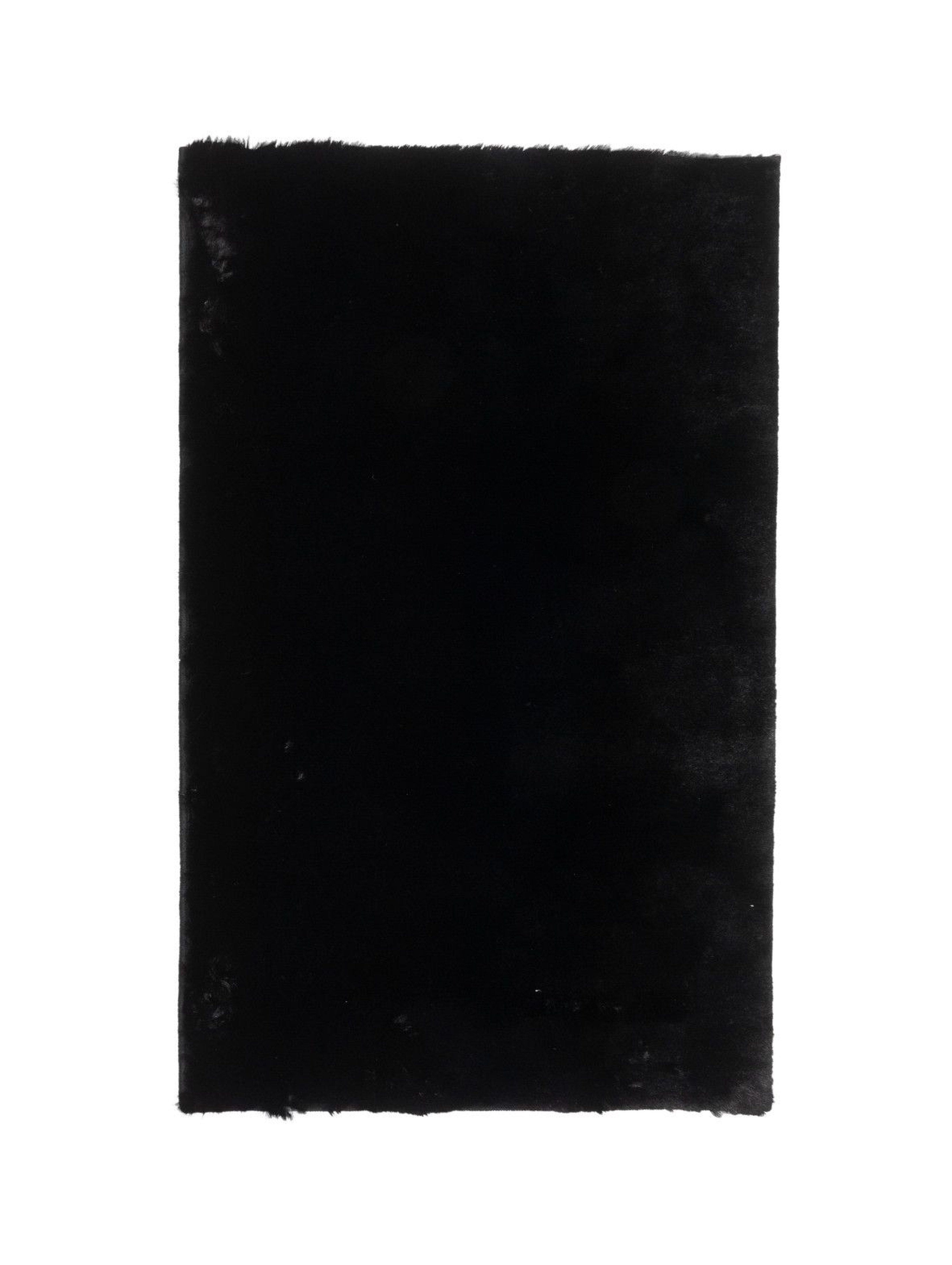 Czarny dywanik Rossen 50x80 cm antypoślizgowy