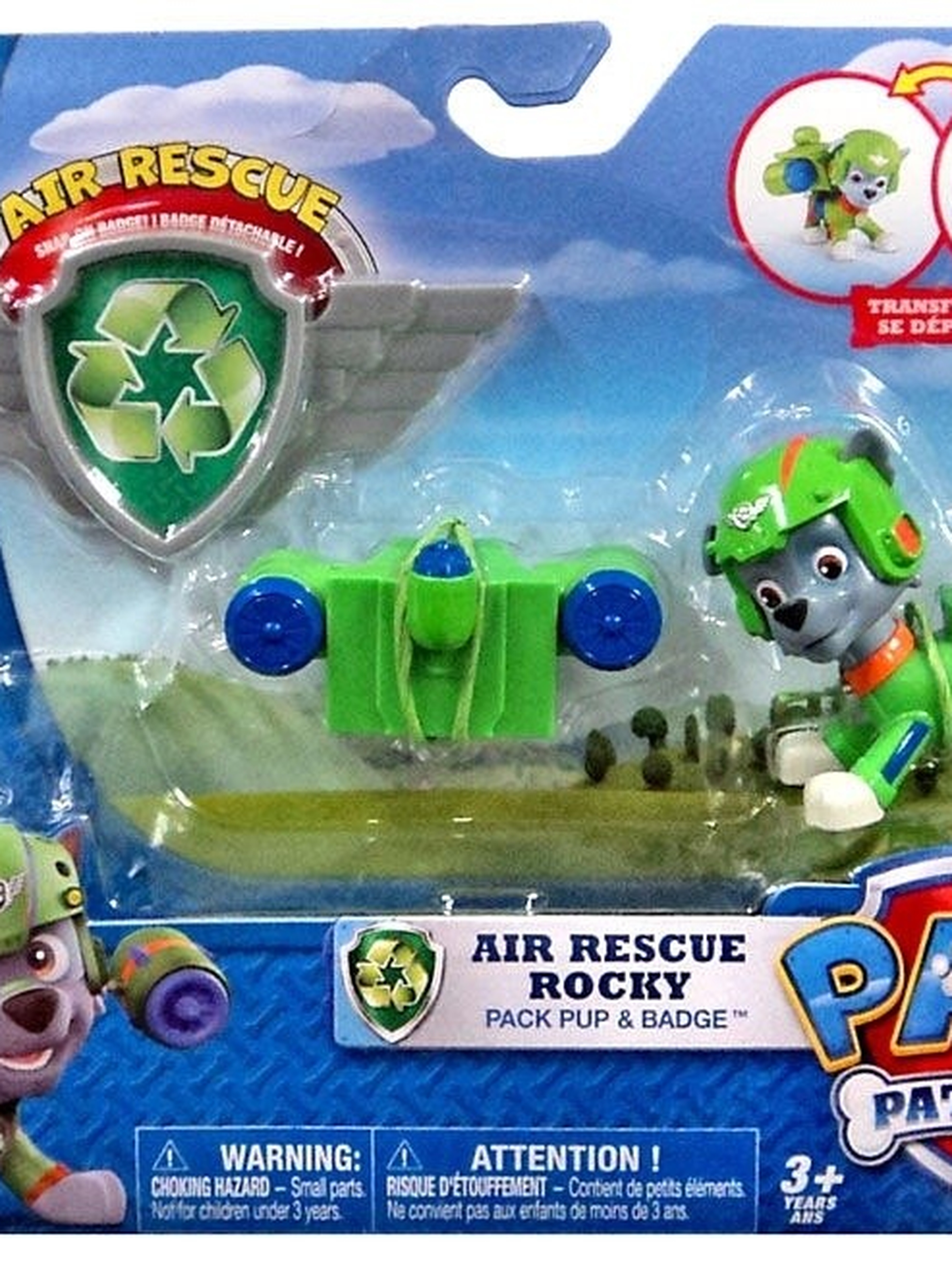 Psi Patrol Powietrzny Figurka z odznaką Rocky