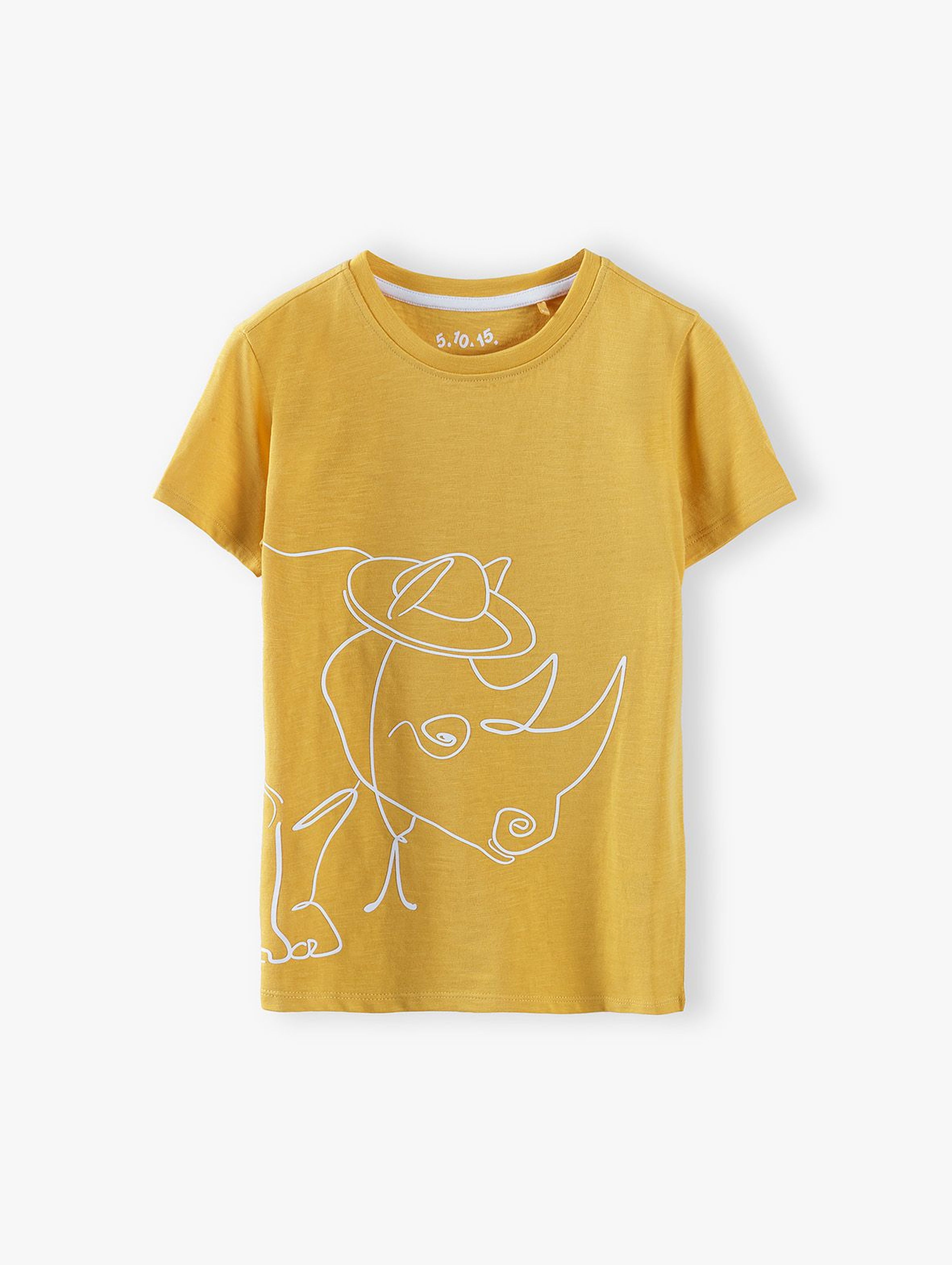 T-shirt chłopięcy z nosorożcem- 100% bawełna