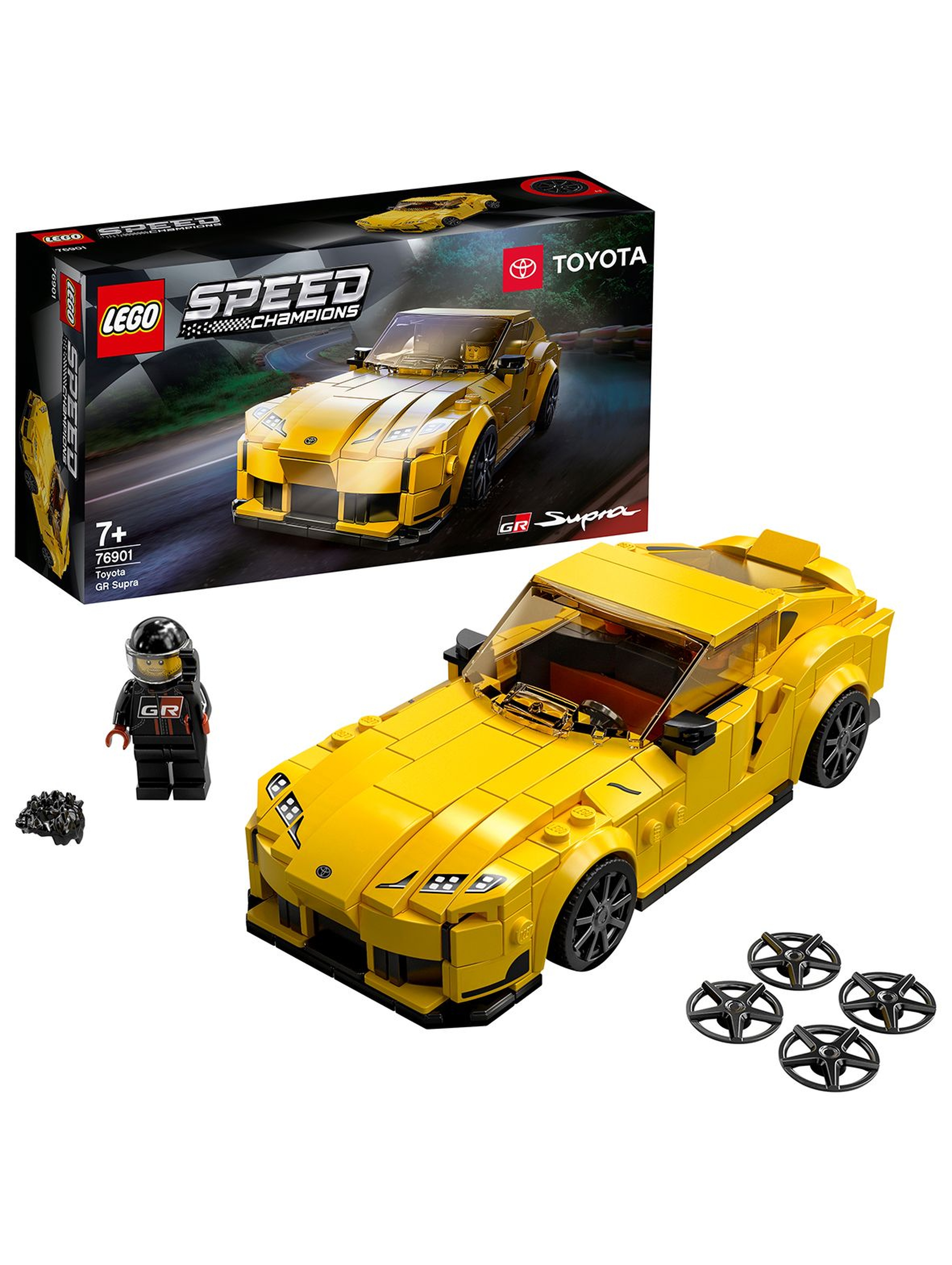 LEGO Speed Champions - Toyota GR Supra - 299 elementów, wiek 7+