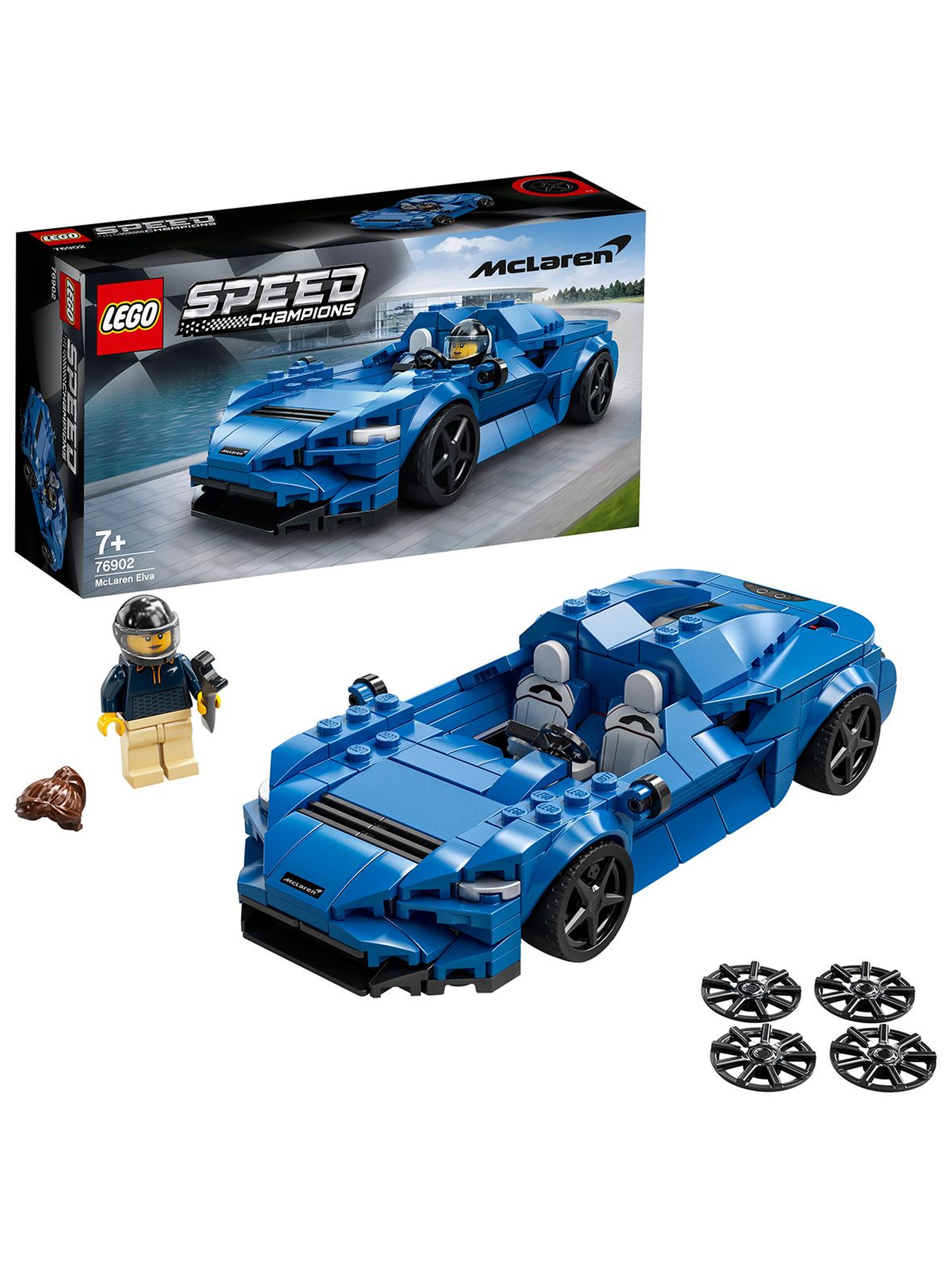 LEGO® Speed Champions McLaren Elva 76902 - 263 elementów, wiek 7+