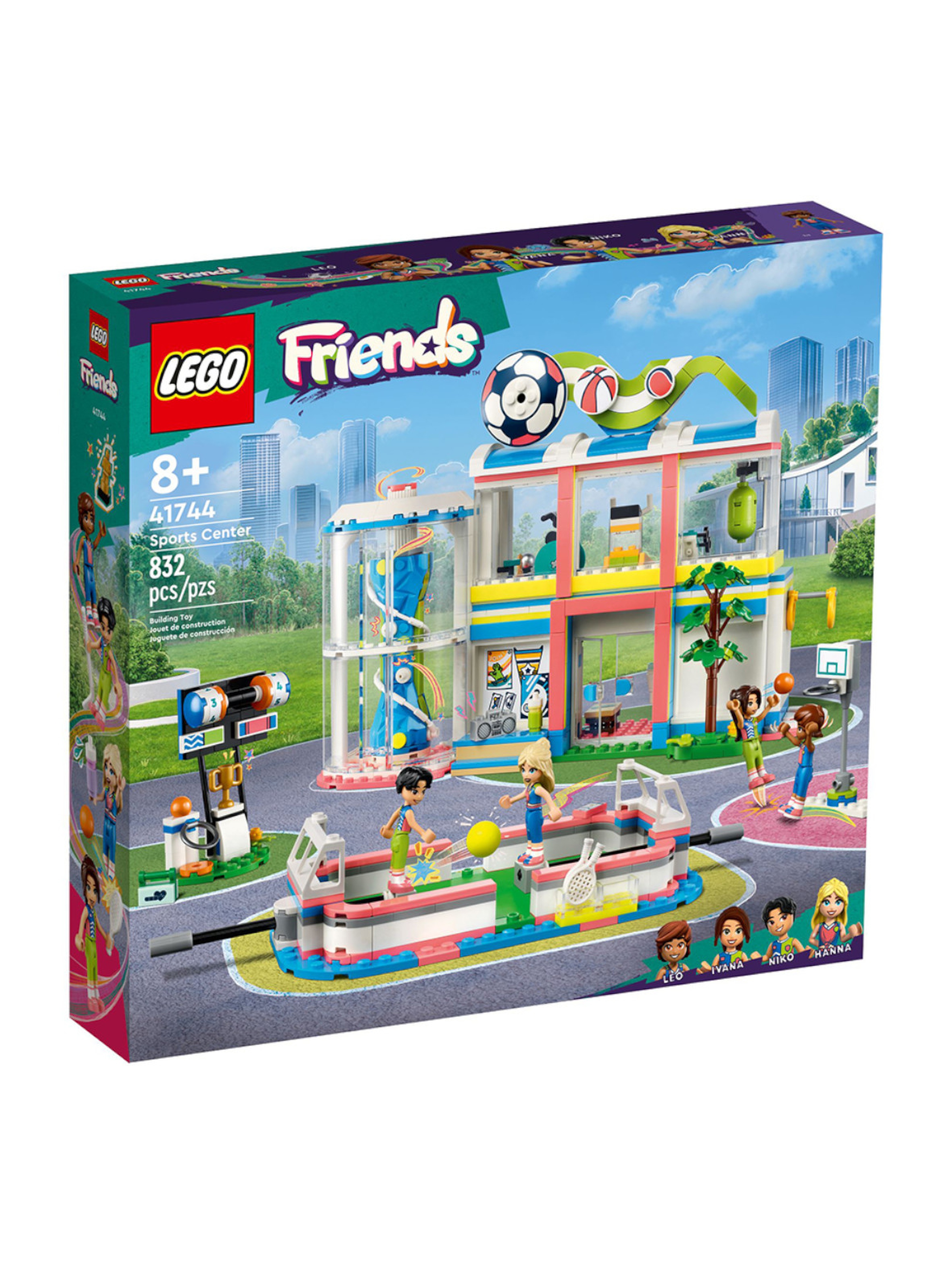 Klocki LEGO Friends 41744 Centrum sportowe - 832 elementy, wiek 8 +