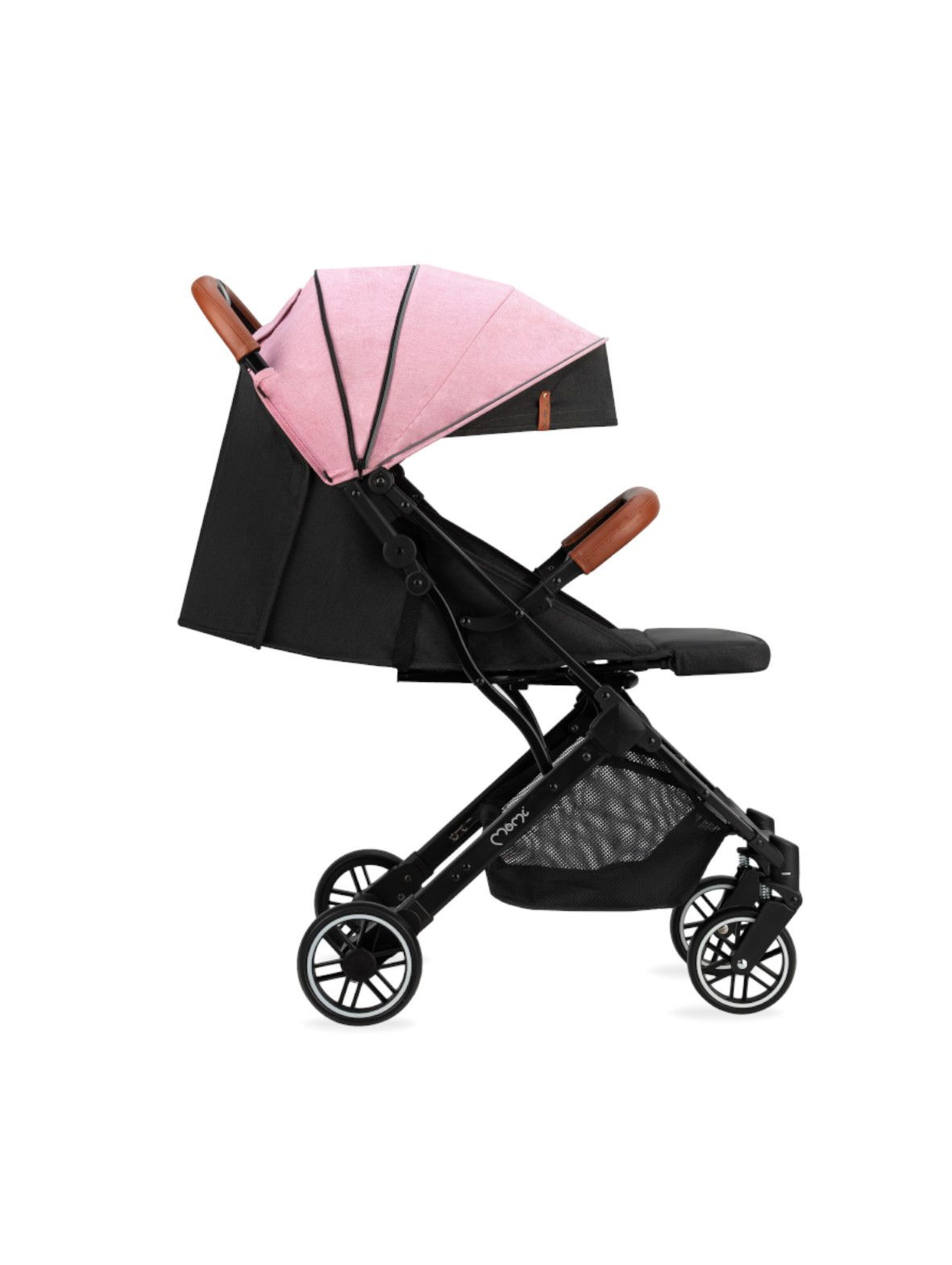 Momi ESTELLE wózek spacerowy Kolekcja LOVE - czarno-różowy wiek 6msc+