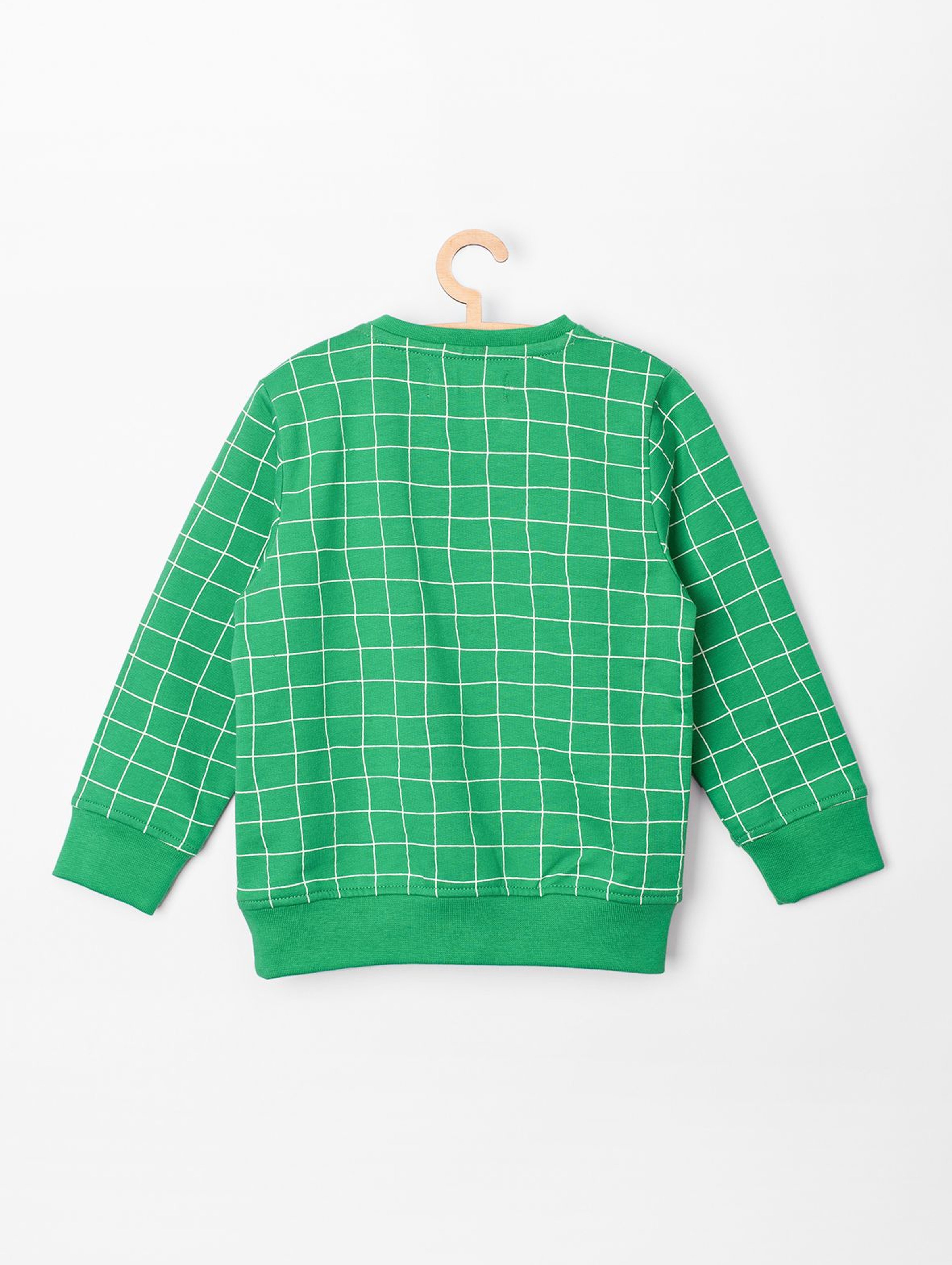 Bluza niemowlęca- zielona we wzór boiska piłkarskiego