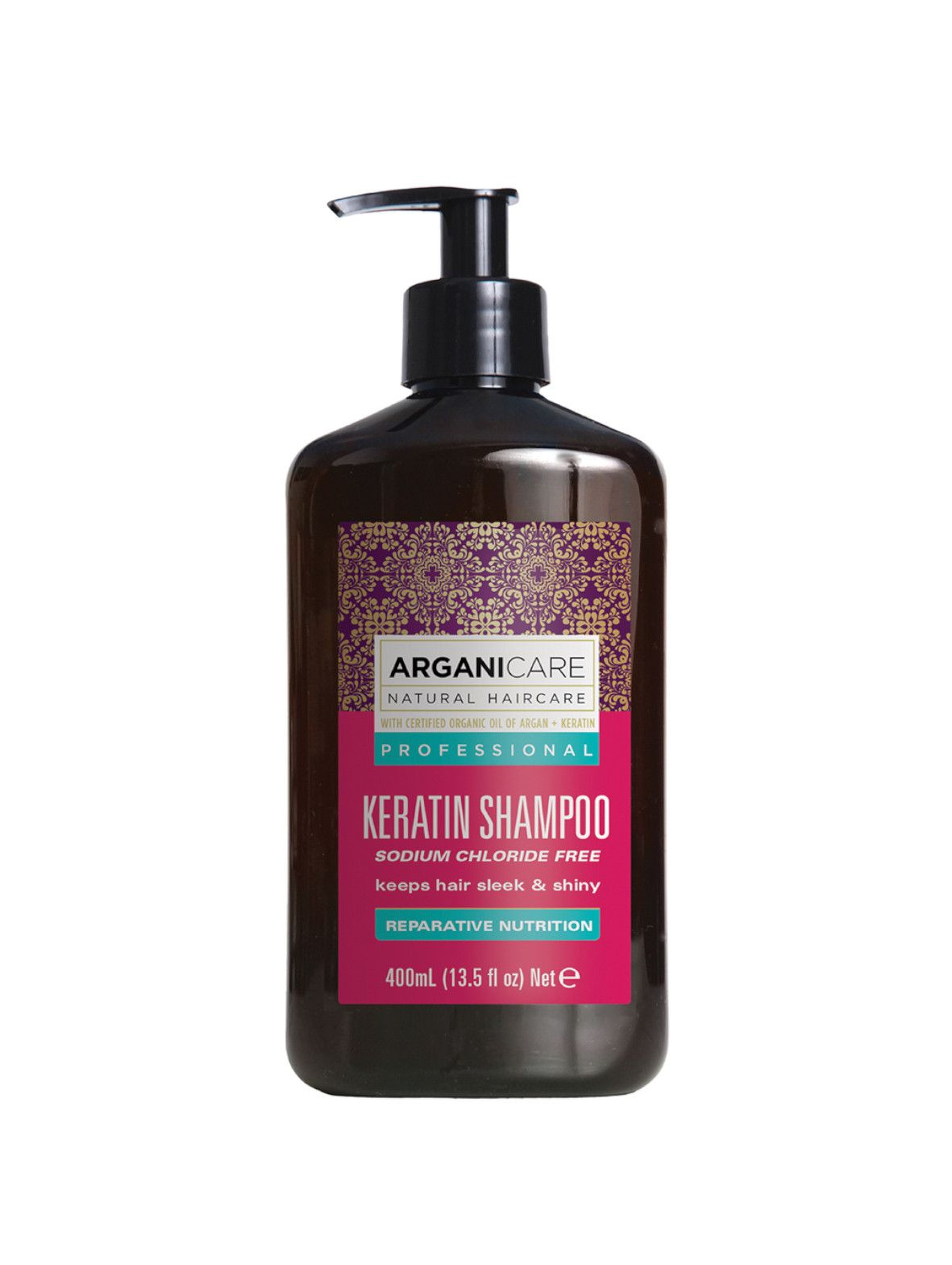 ARGANICARE NATURAL HAIRCARE Keratin Shampoo Naturalny szampon do włosów z keratyną - 400 ml