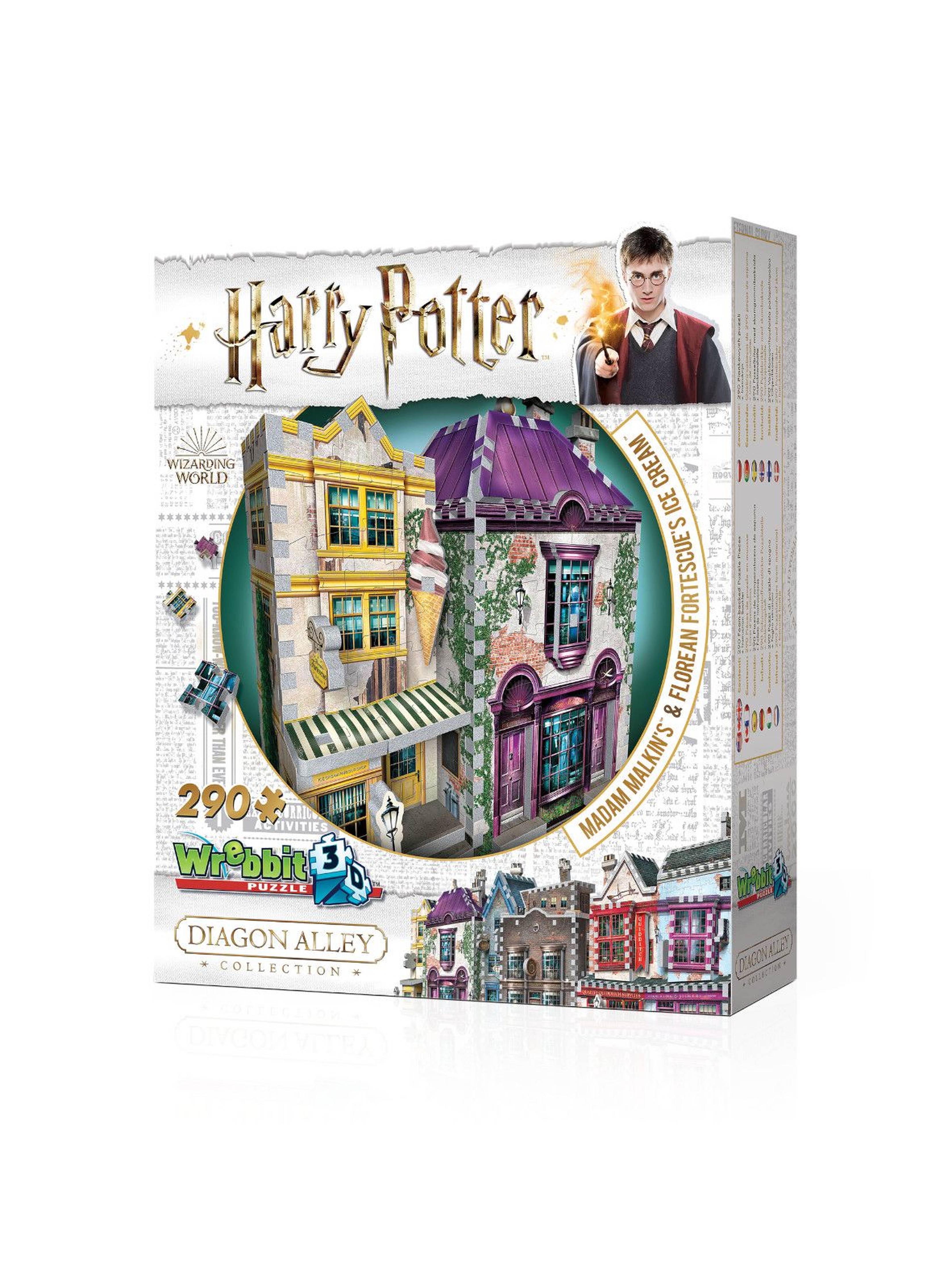 Wrebbit 3d puzzle Harry Potter Madam Malkin's & Florean Fortescue's Ice Cream 290 elementów
