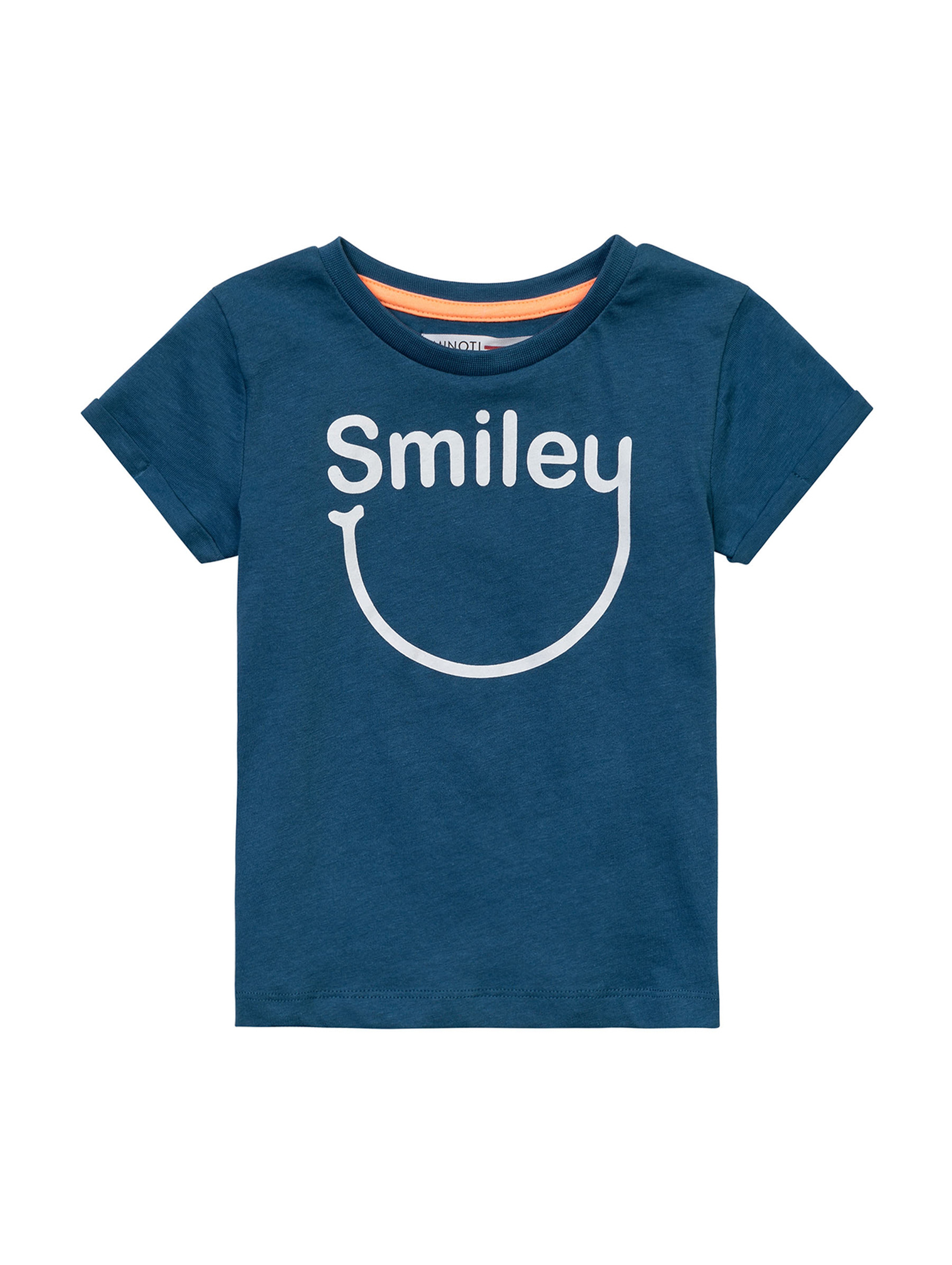Niebieski t-shirt dla niemowlaka z napisem