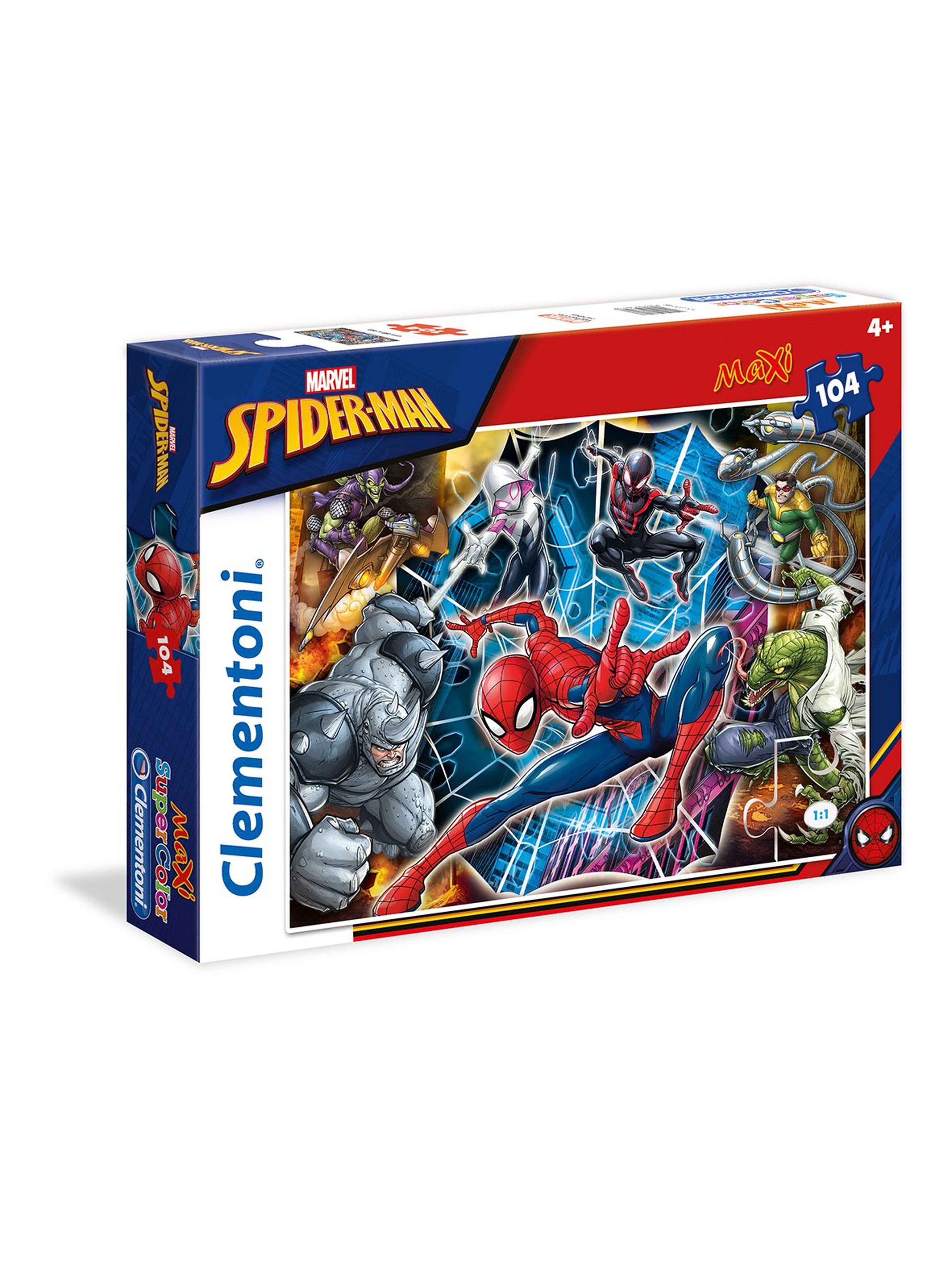 Puzzle Maxi Super Color Spiderman - 104 elementy wiek 4+