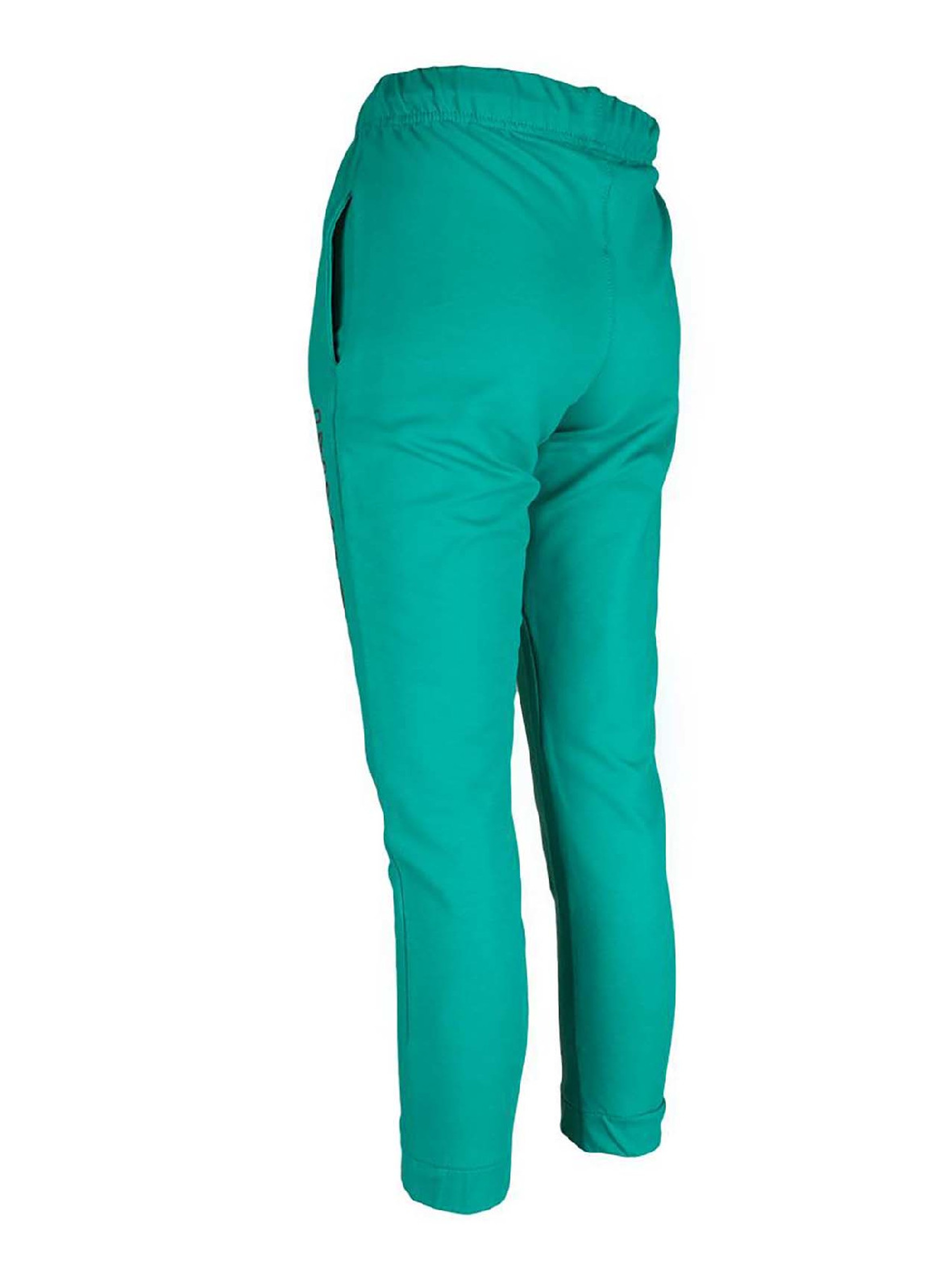 Spodnie dresowe dla chłopca zielone z aplikacją INVASION Tup Tup
