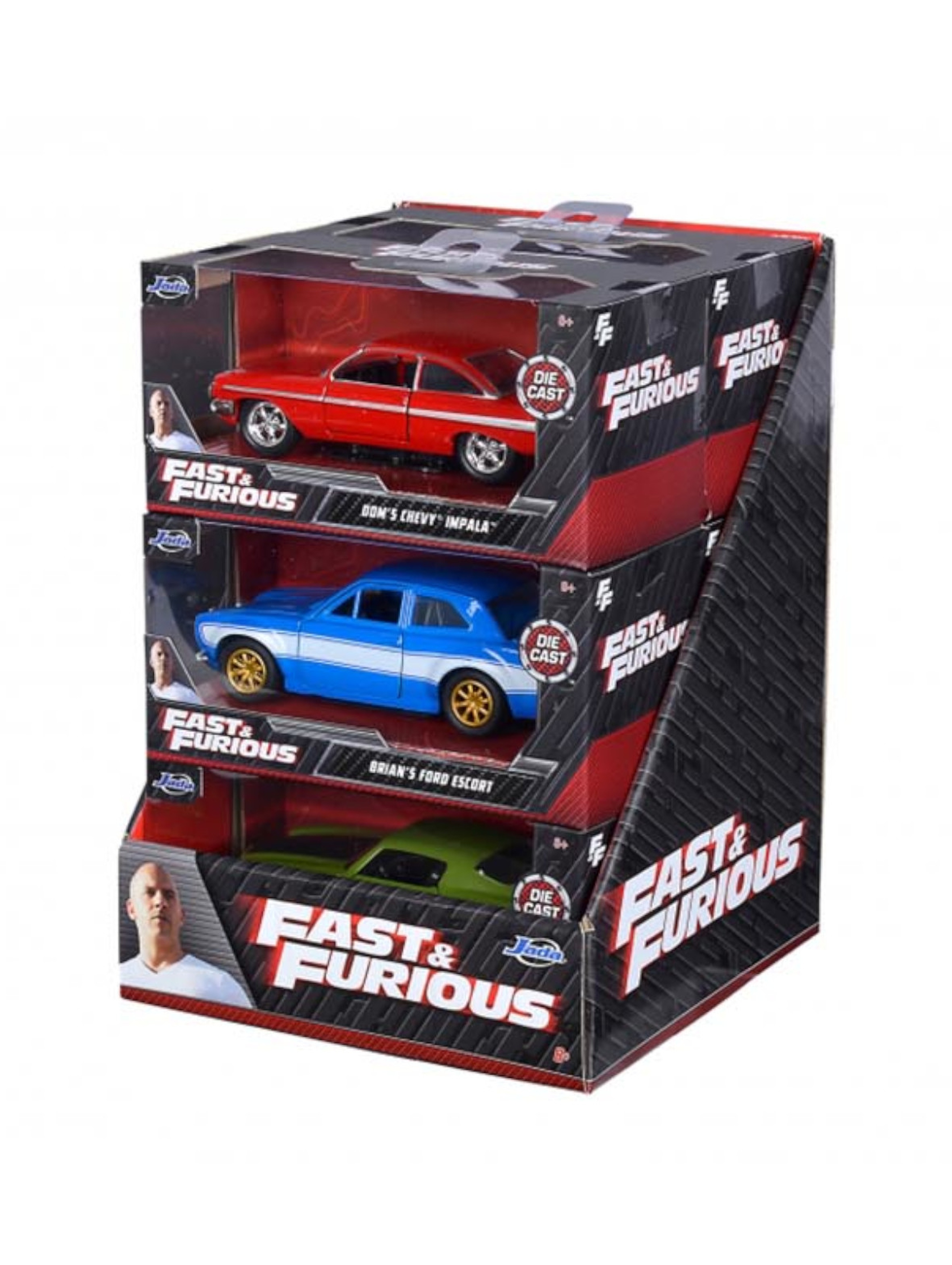 Pojazdy Fast & Furious Szybcy i Wściekli różne rodzaje 1/32