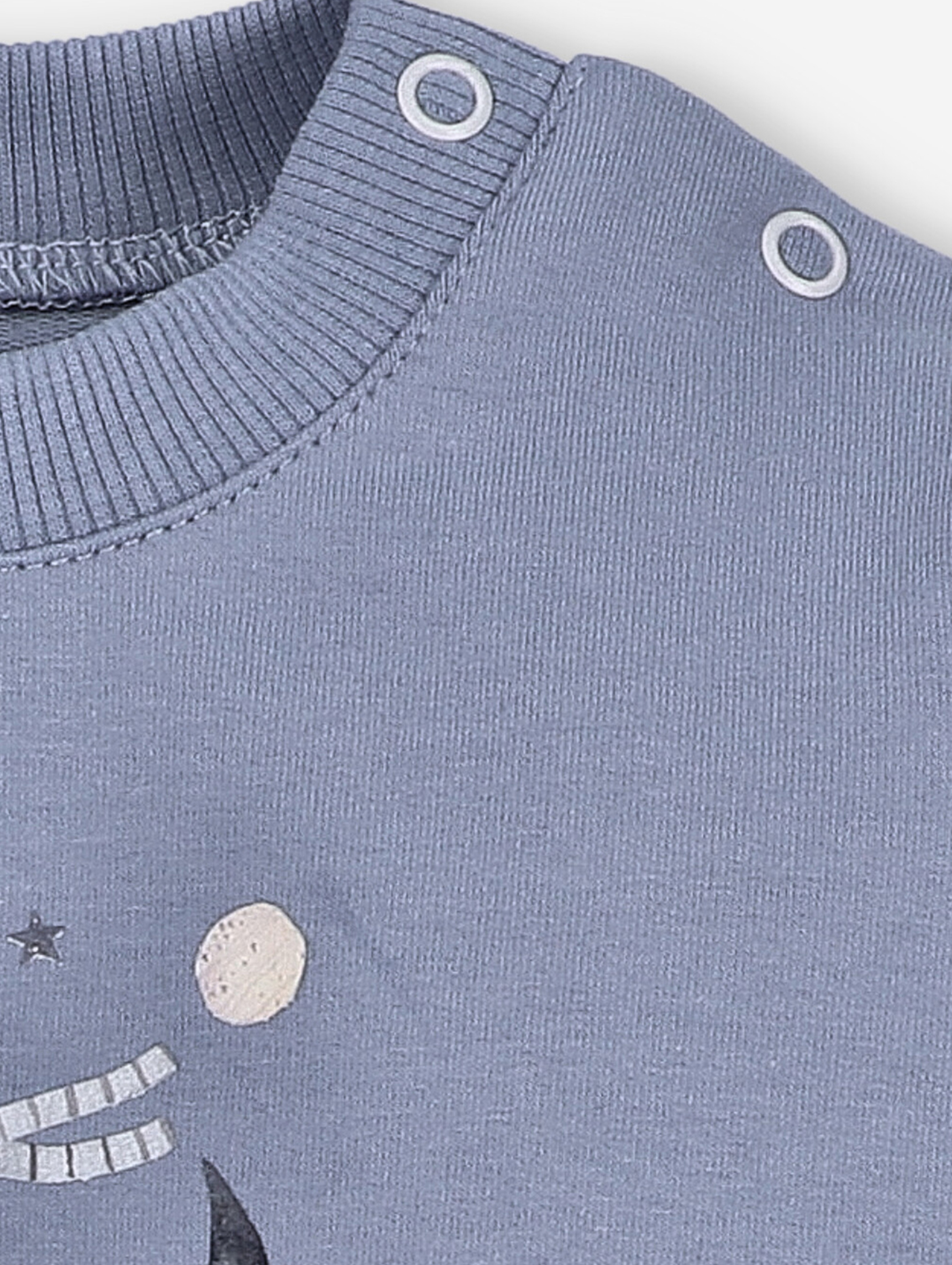 Bluza dresowa niemowlęca SPACE TOUR z bawełny organicznej