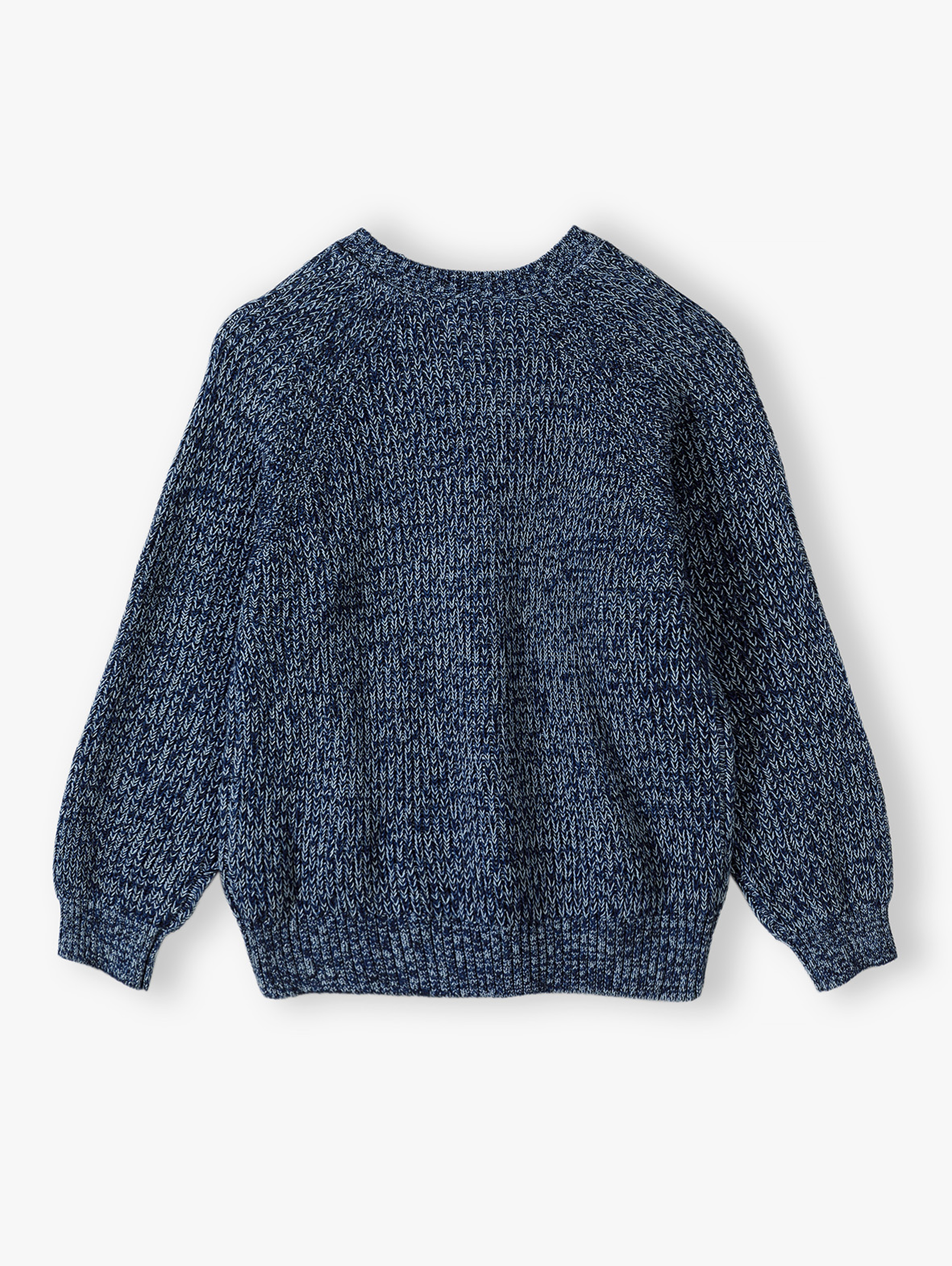 Granatowy sweter dzianinowy dla chłopca - Lincoln&Sharks