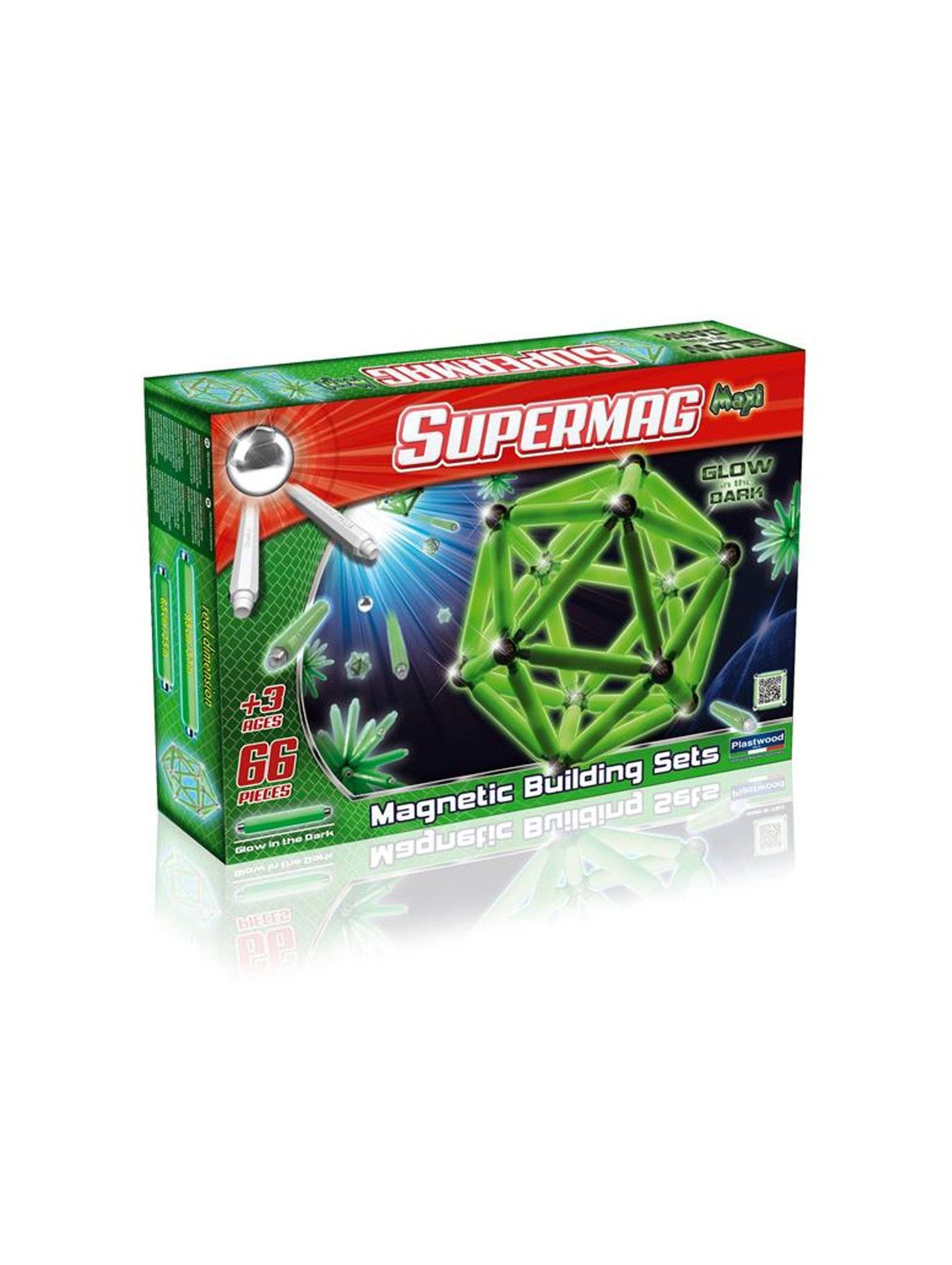 Klocki Supermag Maxi Glow 66 el