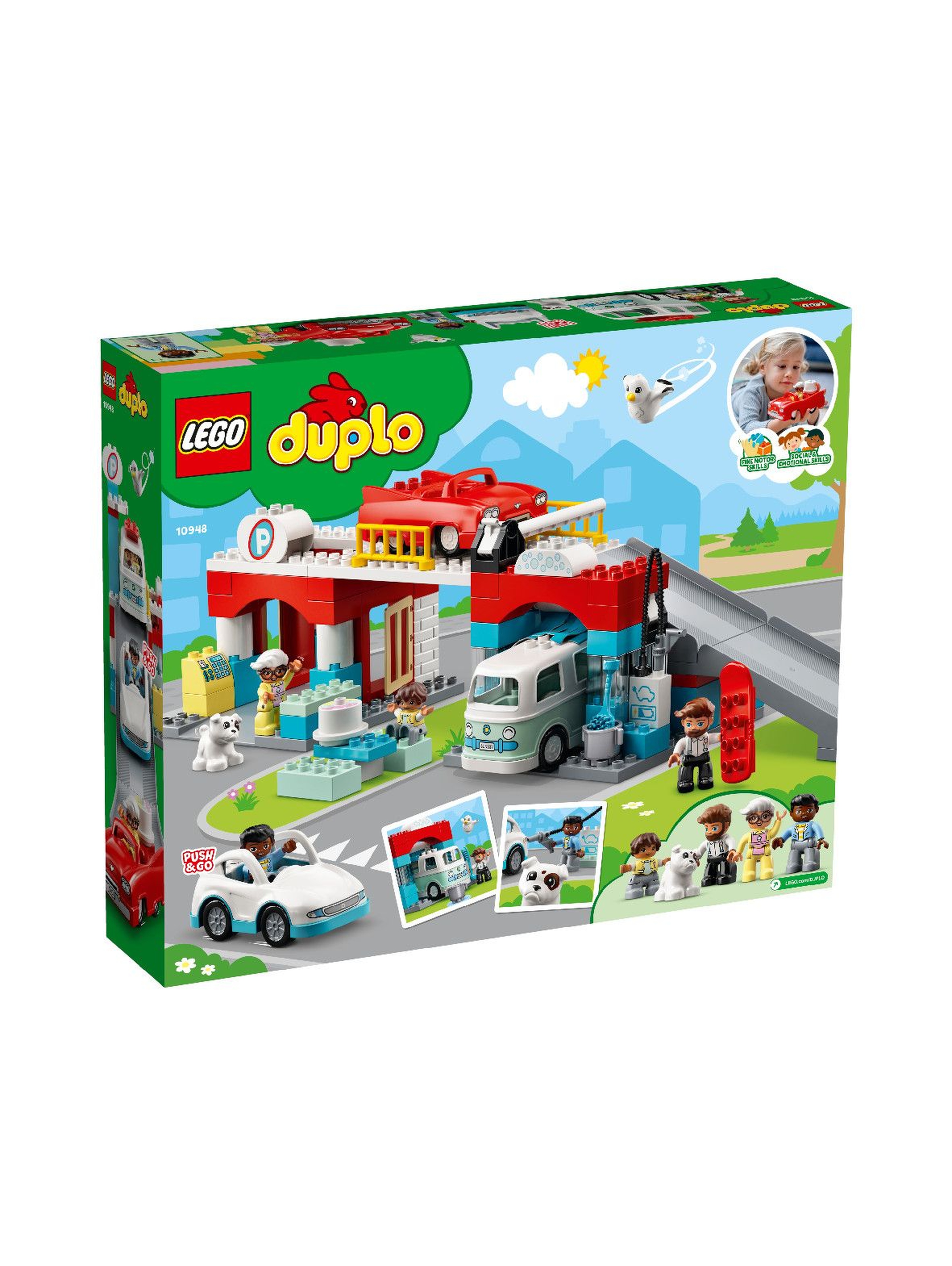 LEGO® DUPLO® Parking piętrowy i myjnia samochodowa (10948) wiek 2+