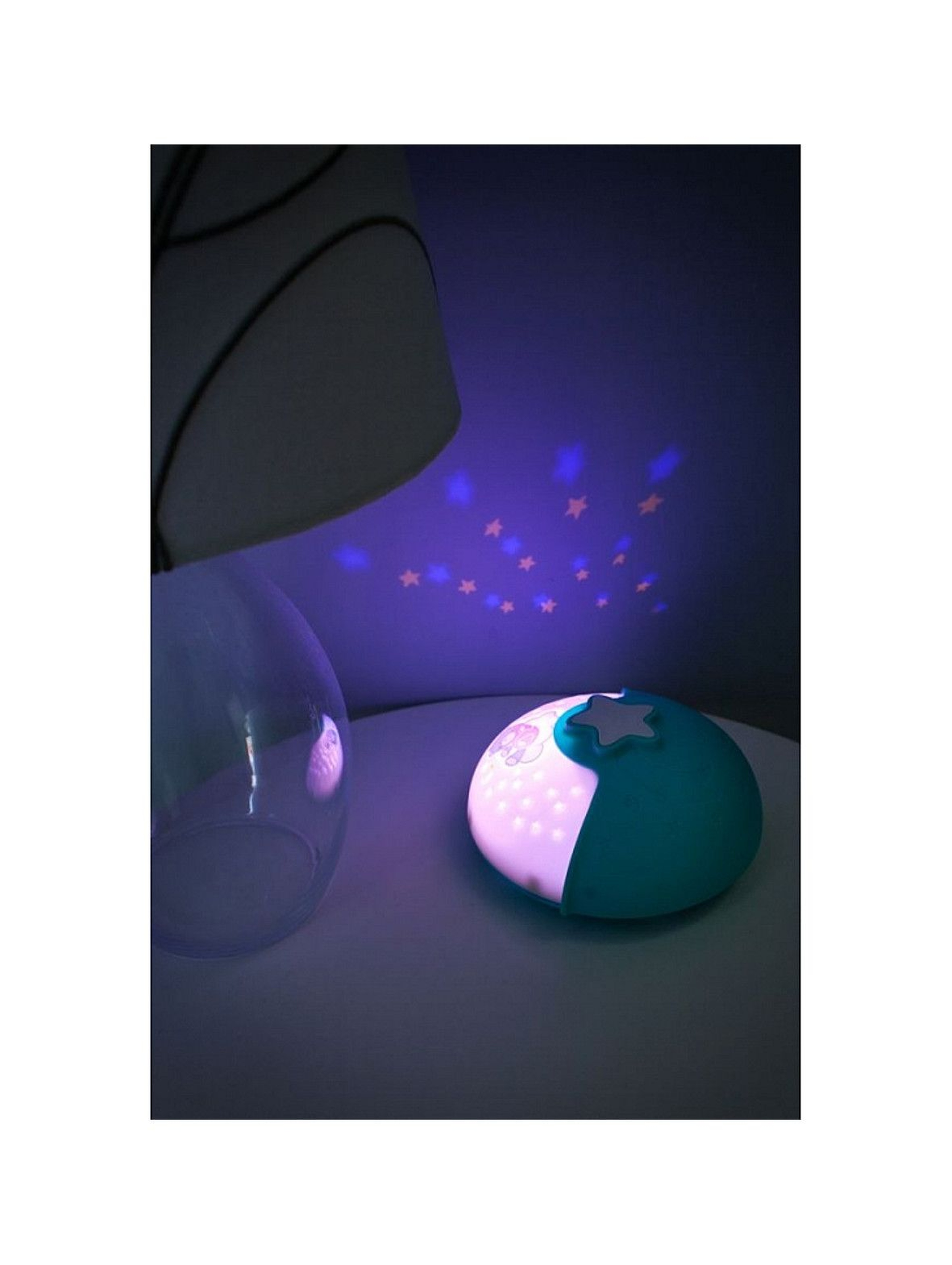 Projektor- lampka nocna 2w1 B-kids-niebieski