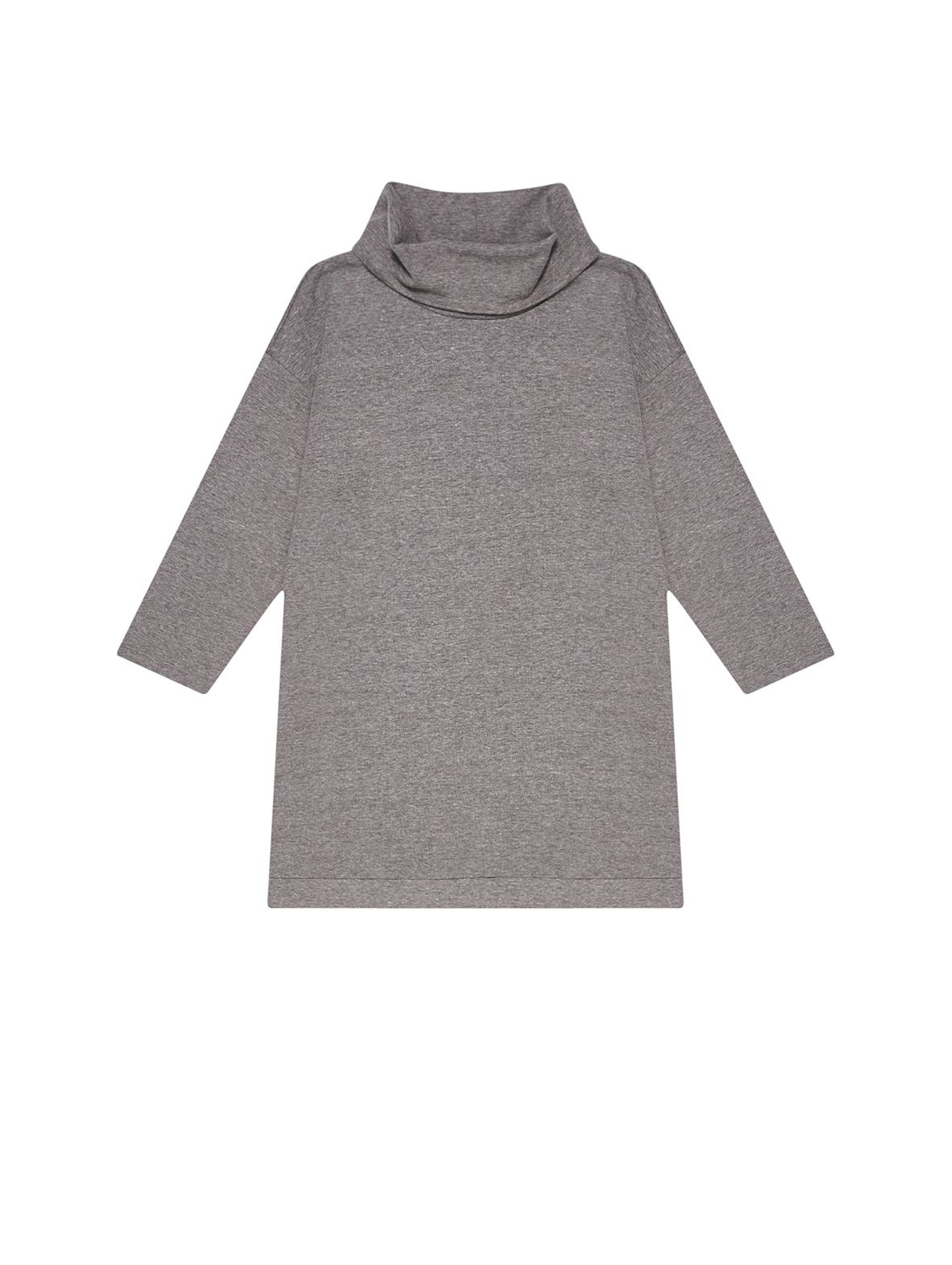 Dzianinowa bluza bez kaptura dla kobiet - szara
