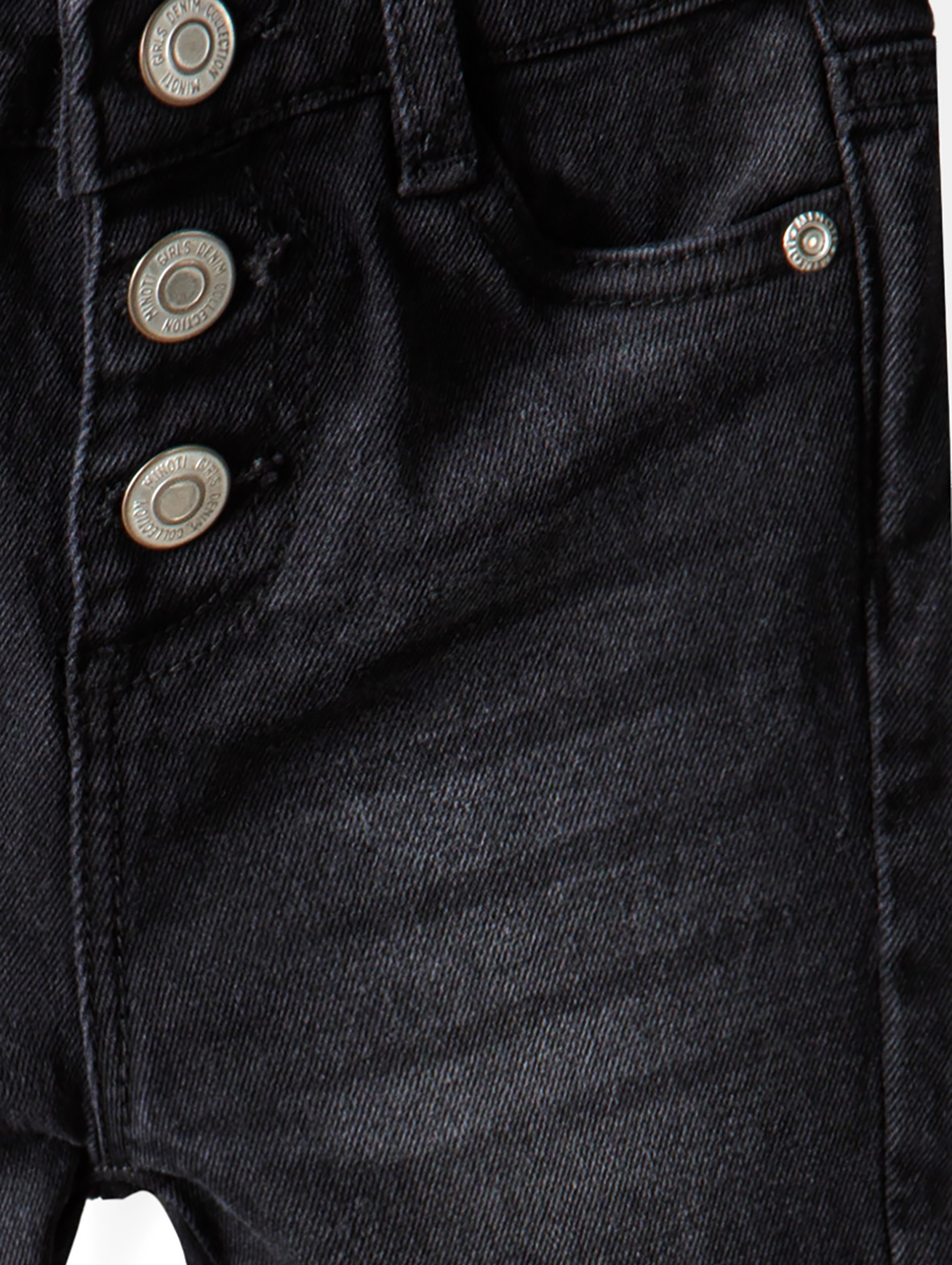 Czarne spodnie jeansowe skinny dla niemowlaka