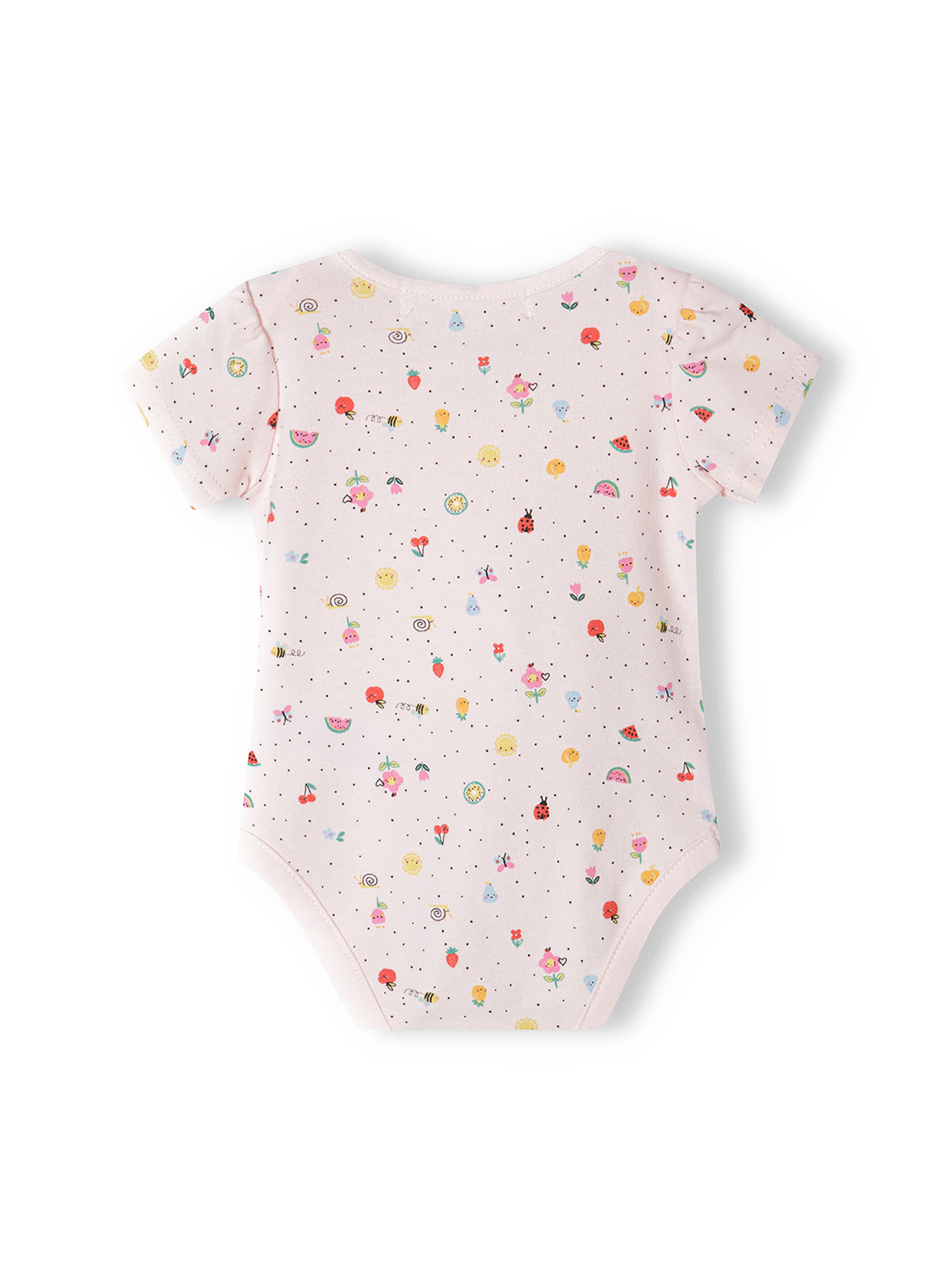 Komplet bawełniany niemowlęcy- pajac + body + półśpiochy + śliniak