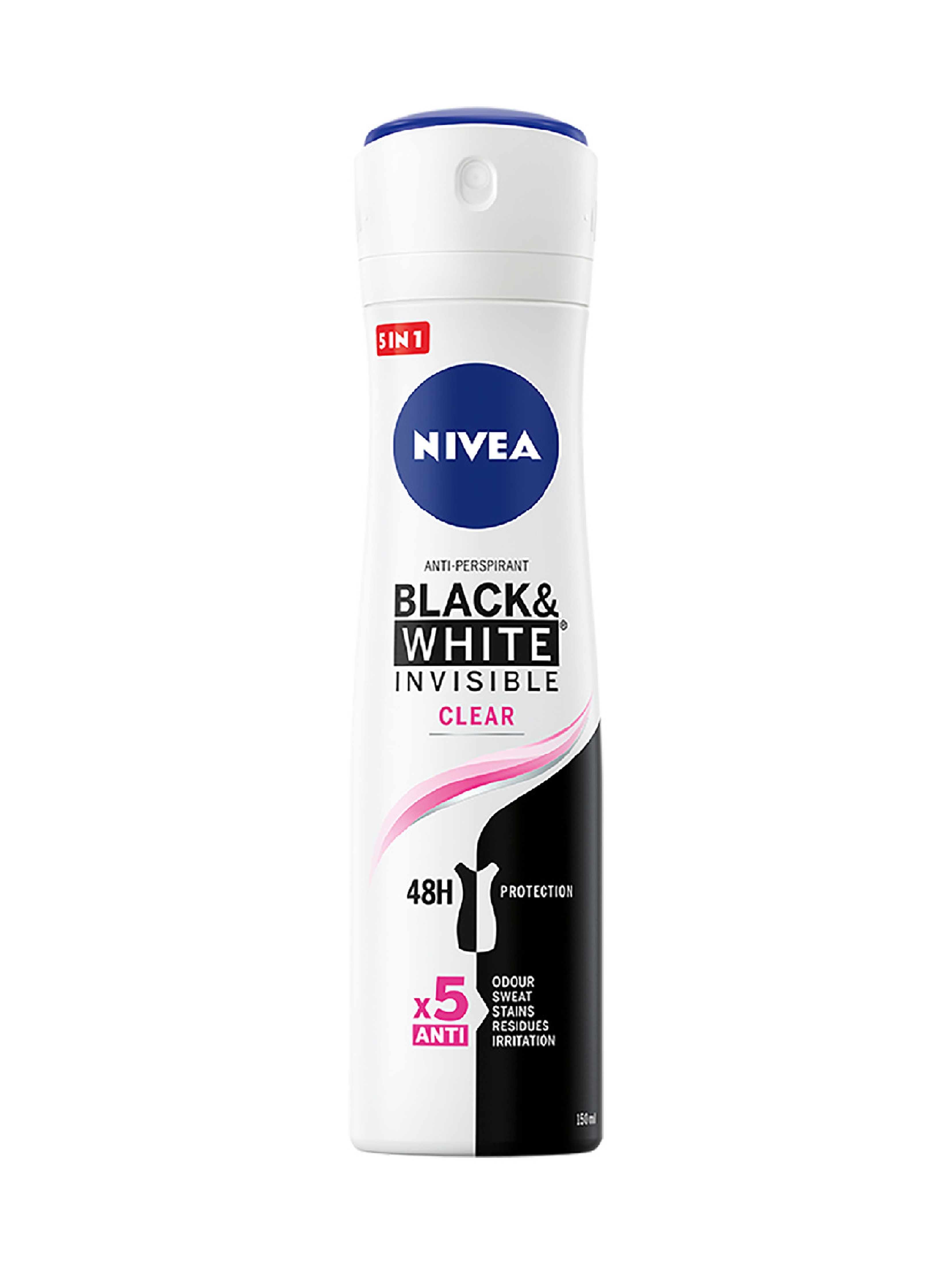 Nivea Black & White Clear Antyperspirant spray 150 ml