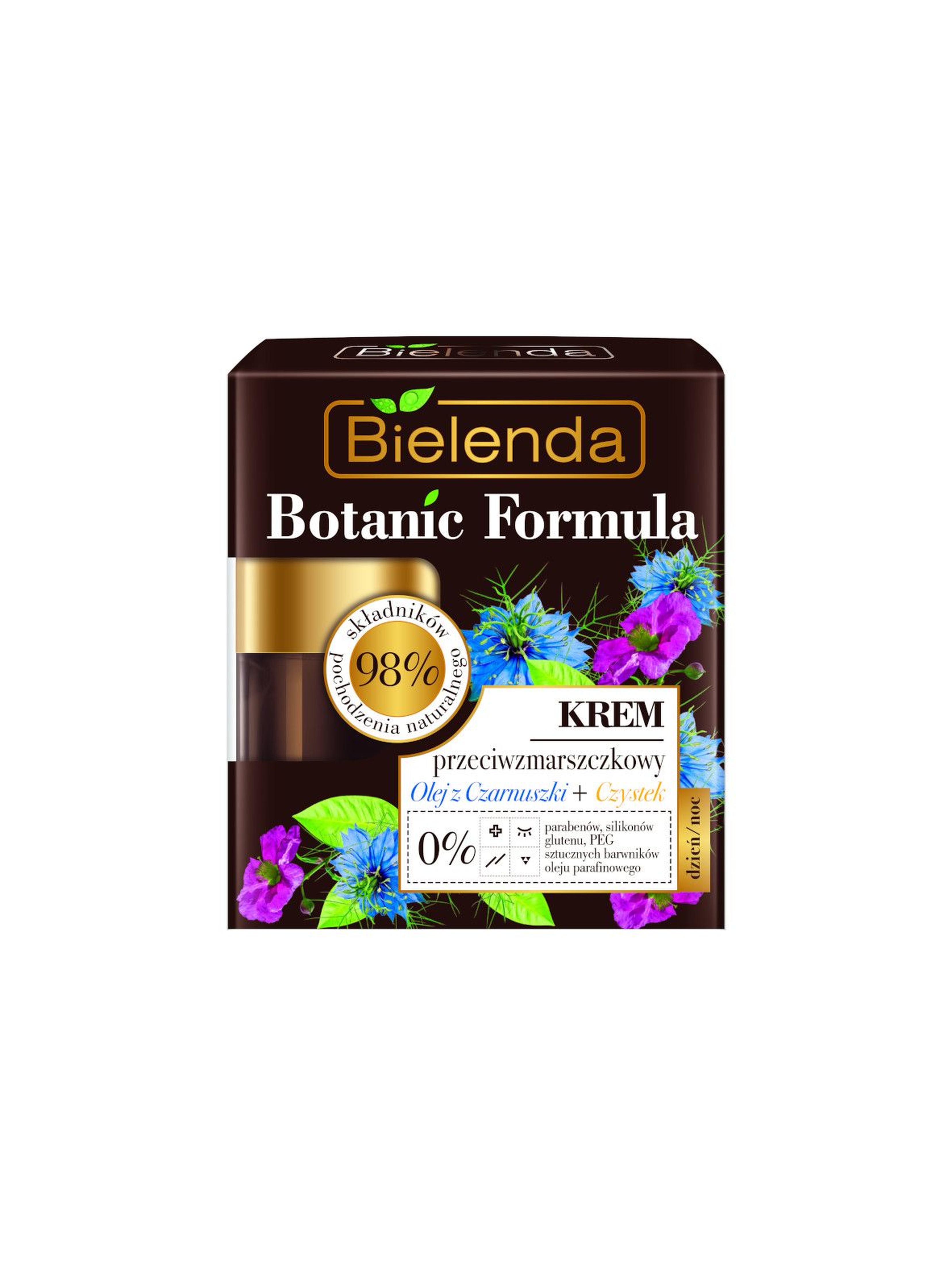 BOTANIC FORMULA Olej z Czarnuszki + Czystek Krem przeciwzmarszczkowy dzień/ noc - 50 ml