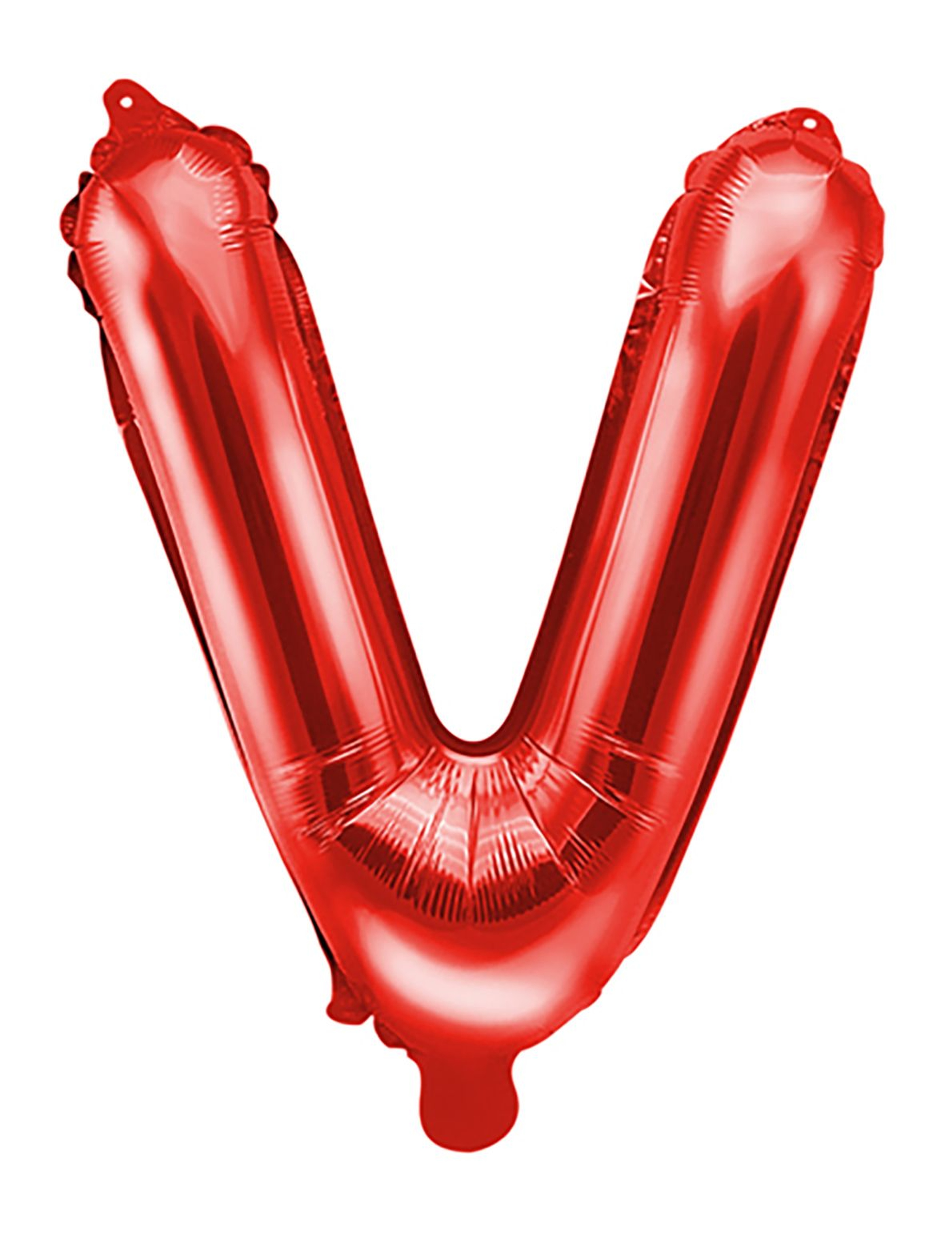 Balon foliowy Litera ''V'' 35cm - czerwony