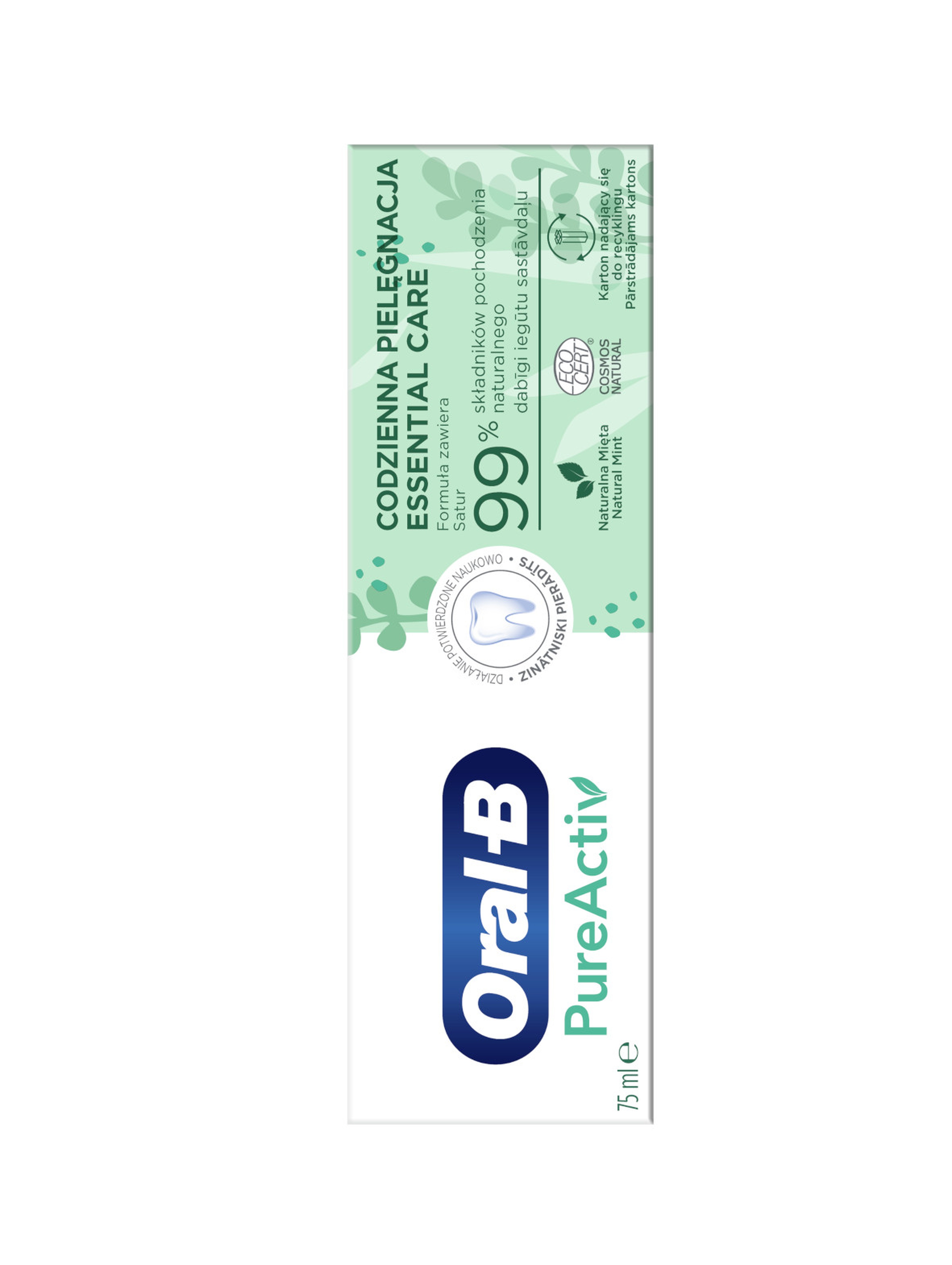 OralB pasta Pureactiv Essentialcare 75ml