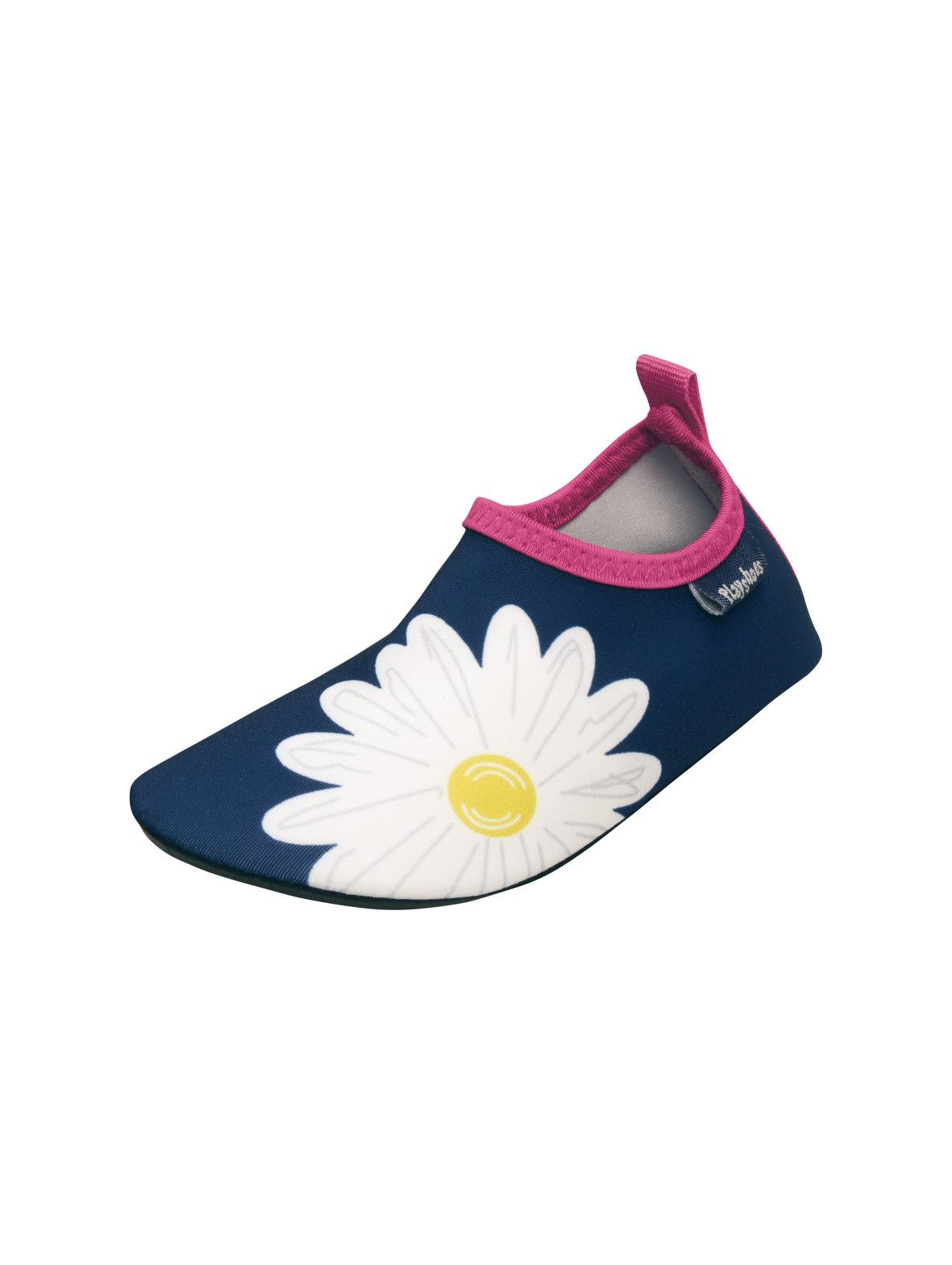 Buty kąpielowe dla dziewczynki- granatowe w kwiatki