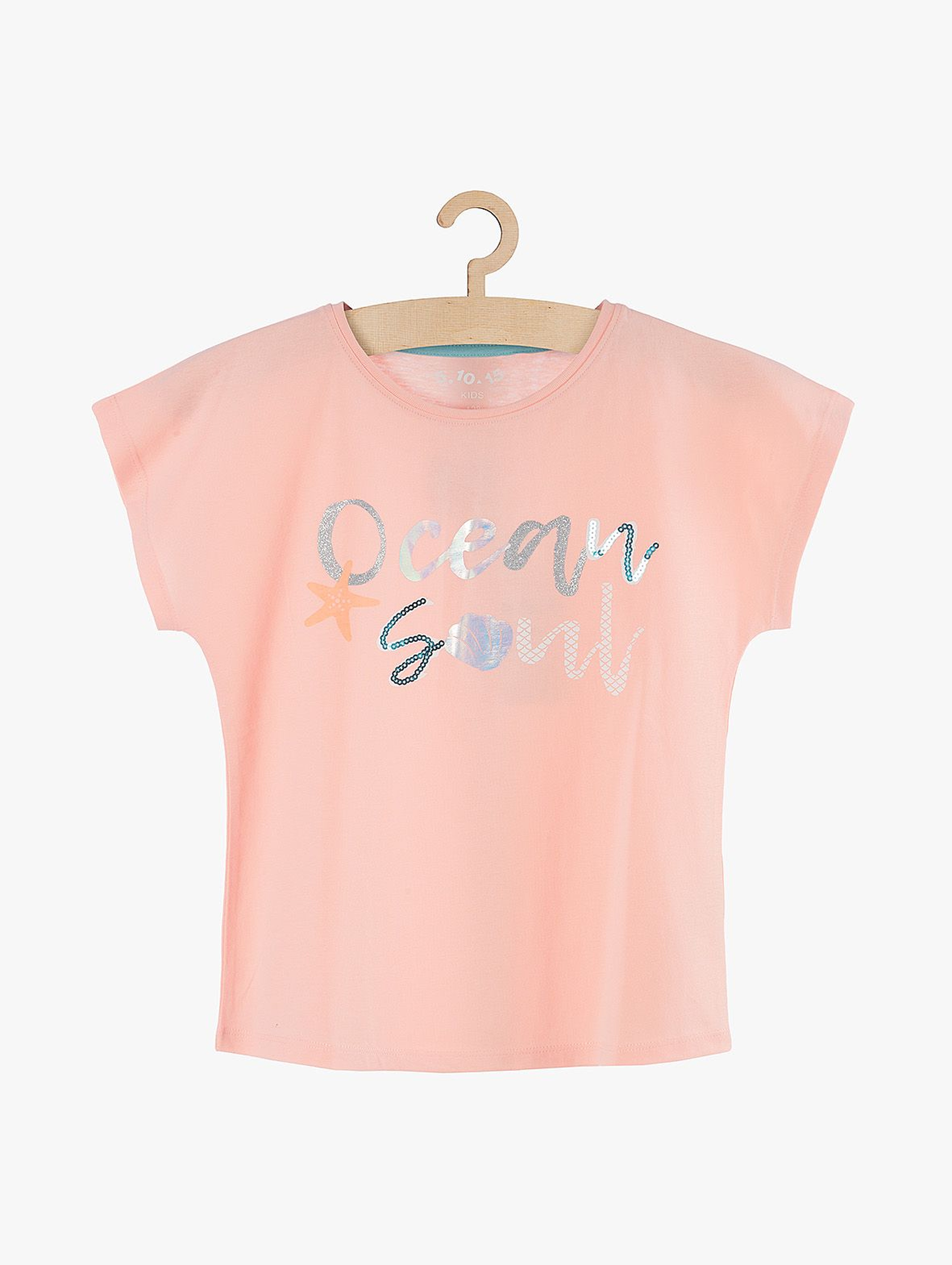 T-shirt dziewczęcy różowy Ocean Soul