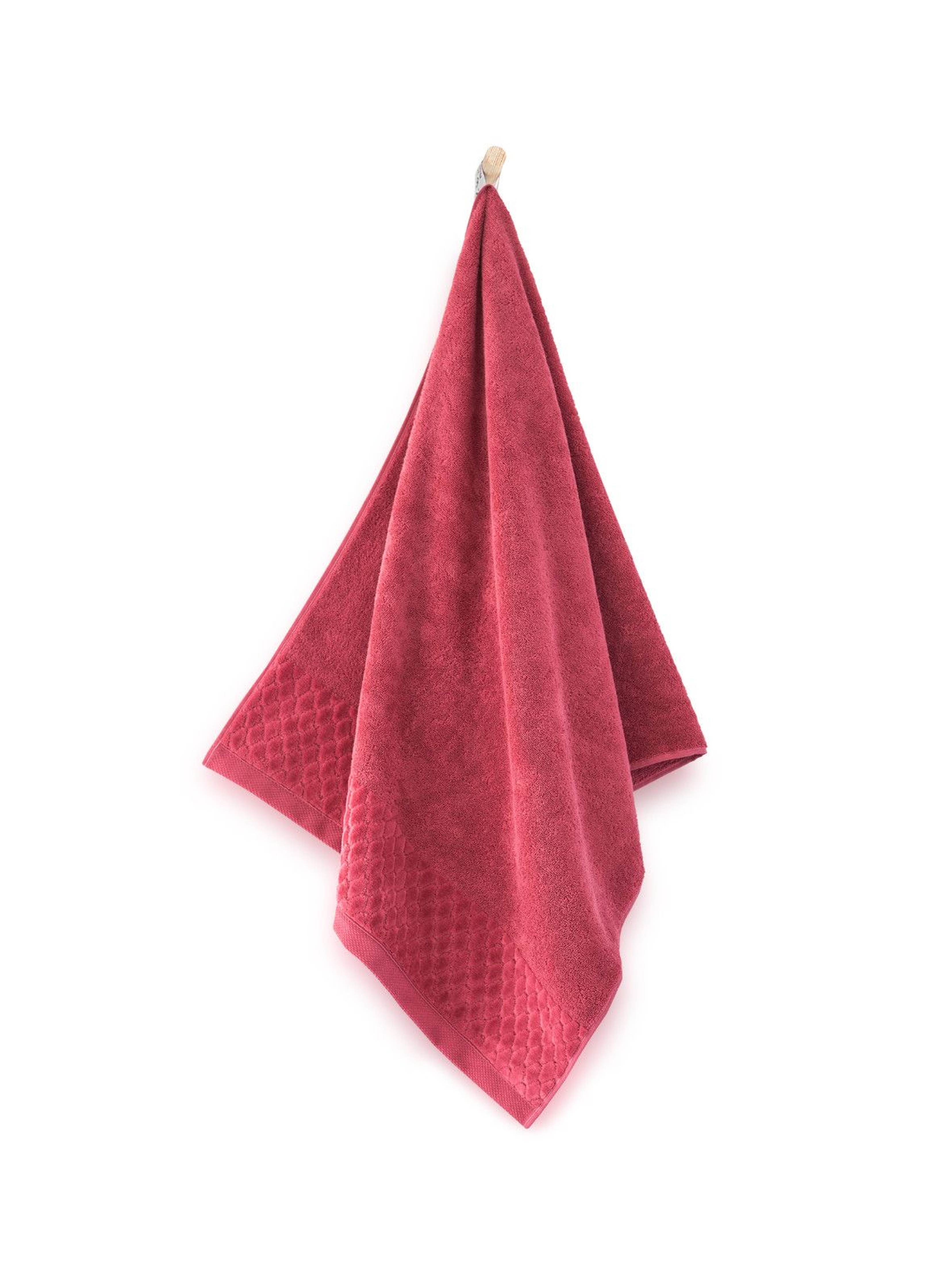 Ręcznik ANTYBAKTERYJNY Carlo z bawełny egipskiej karnelian- 70x140 cm