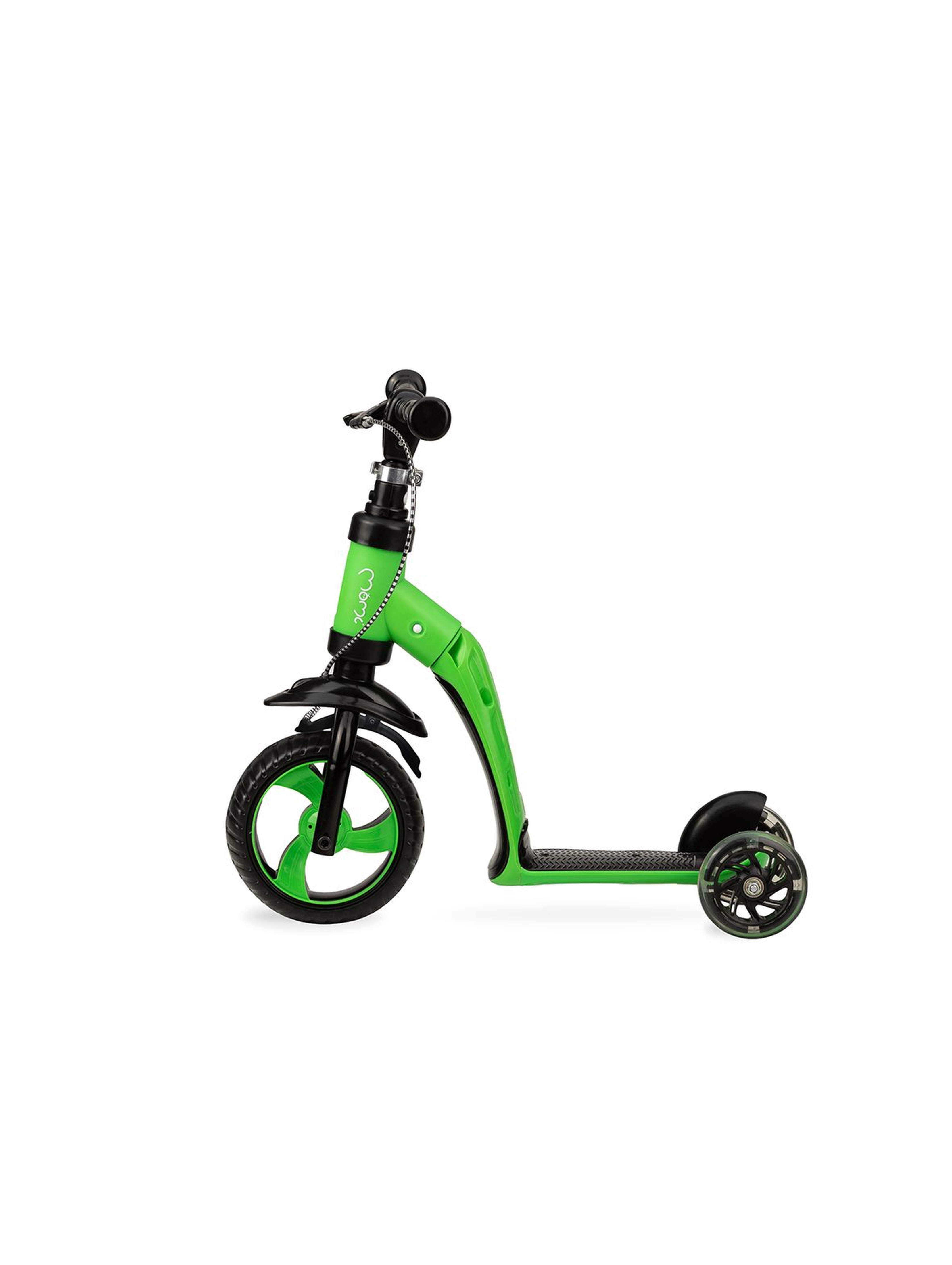 MoMi ELIOS 2 w 1 – rowerek biegowy i hulajnoga jeżdzik - zielony