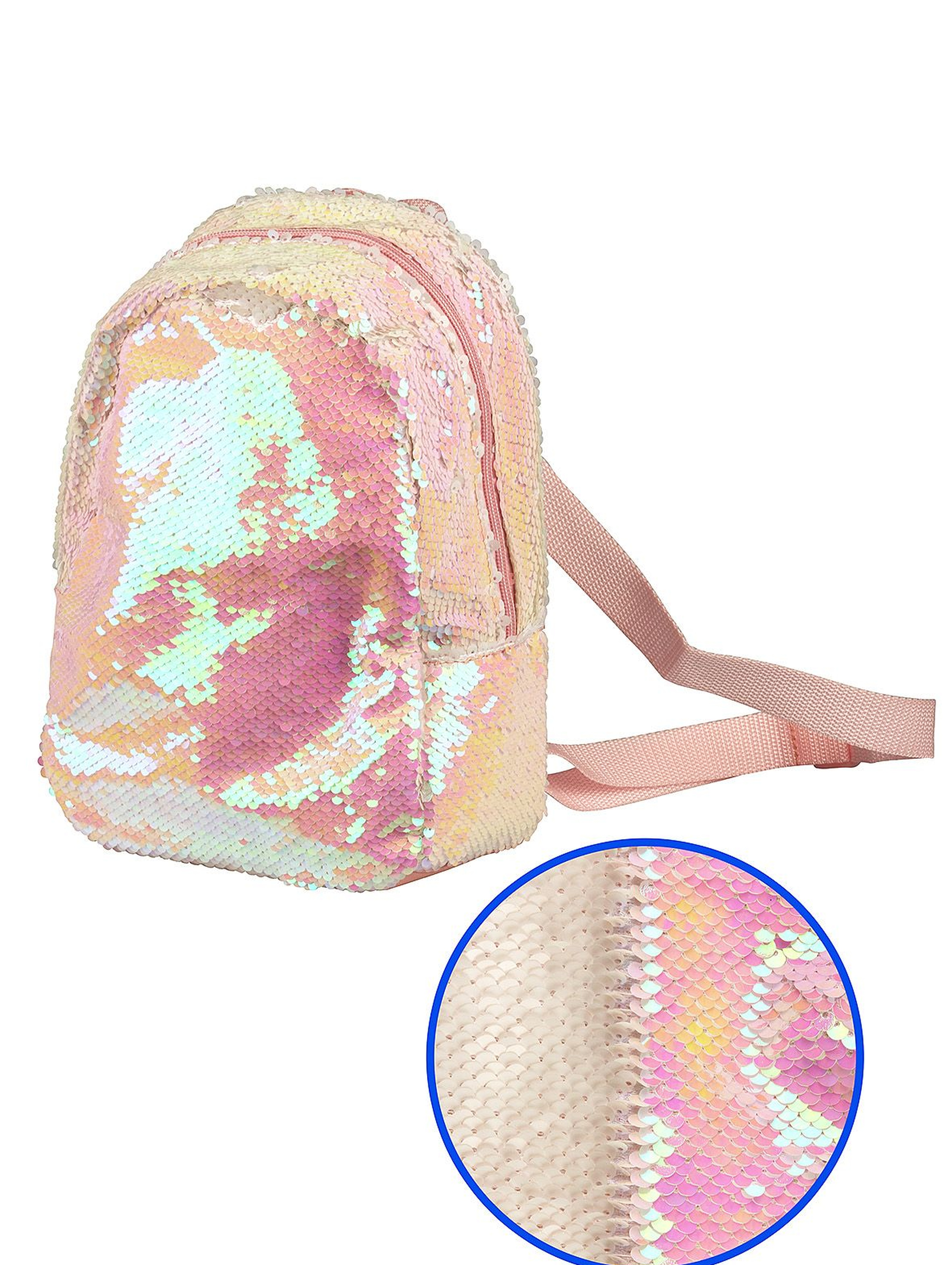 Cekinowy plecak dla dziewczynki-różowy