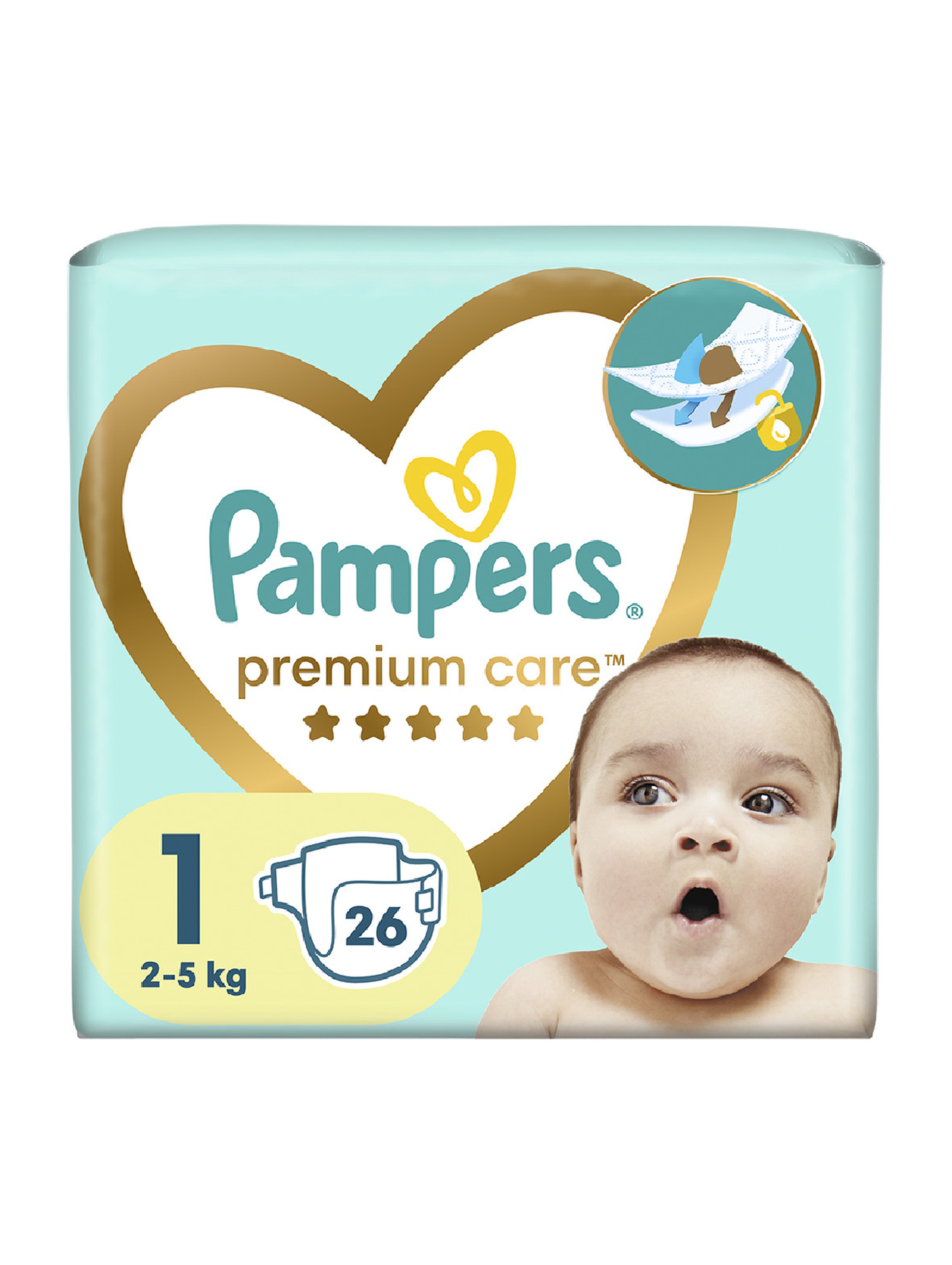 Pampers Premium Care rozmiar 1, 26 pieluszki 2-5kg