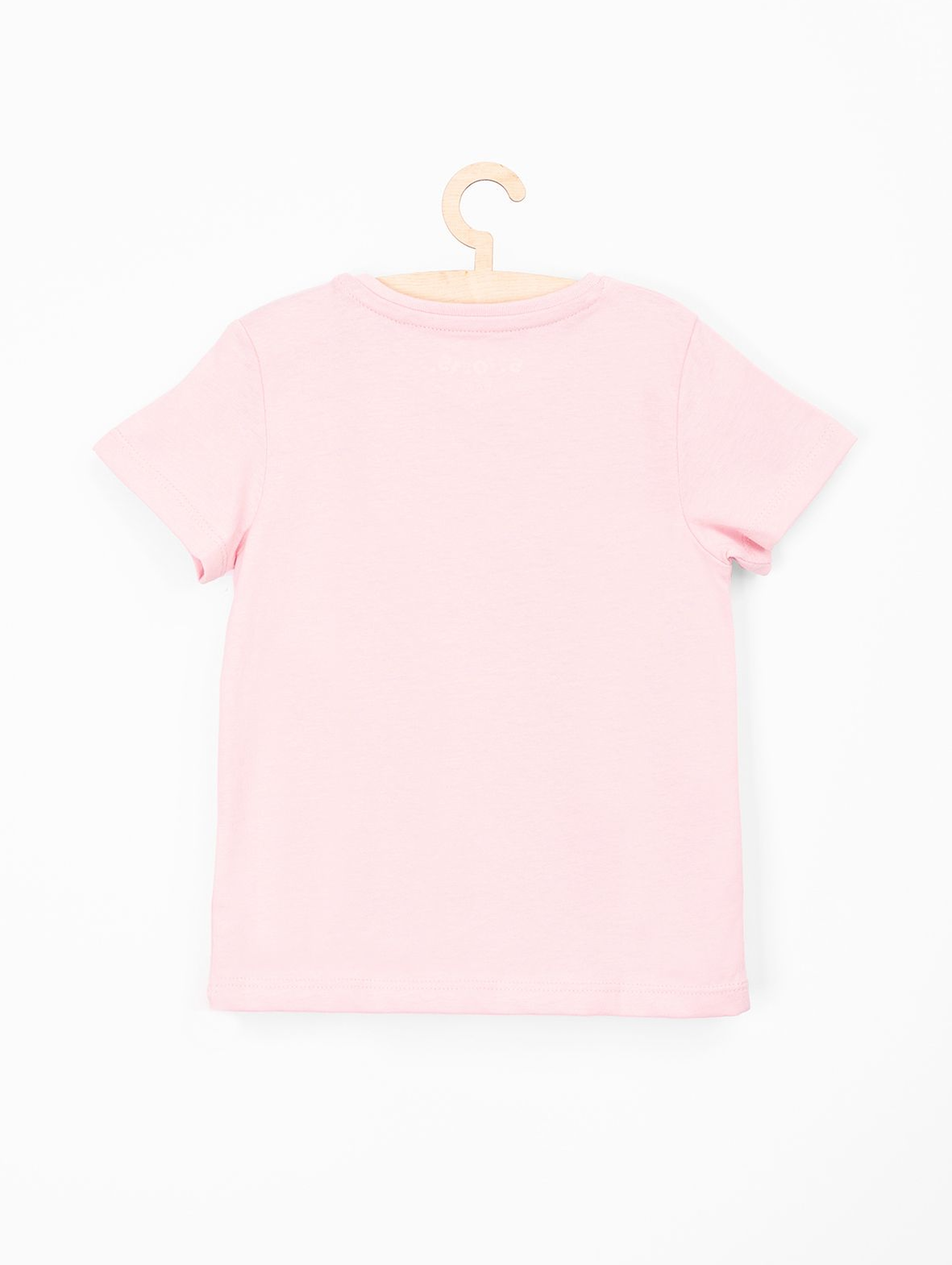 Różowy t-shirt dla niemowlaka- słodka wczasowiczka