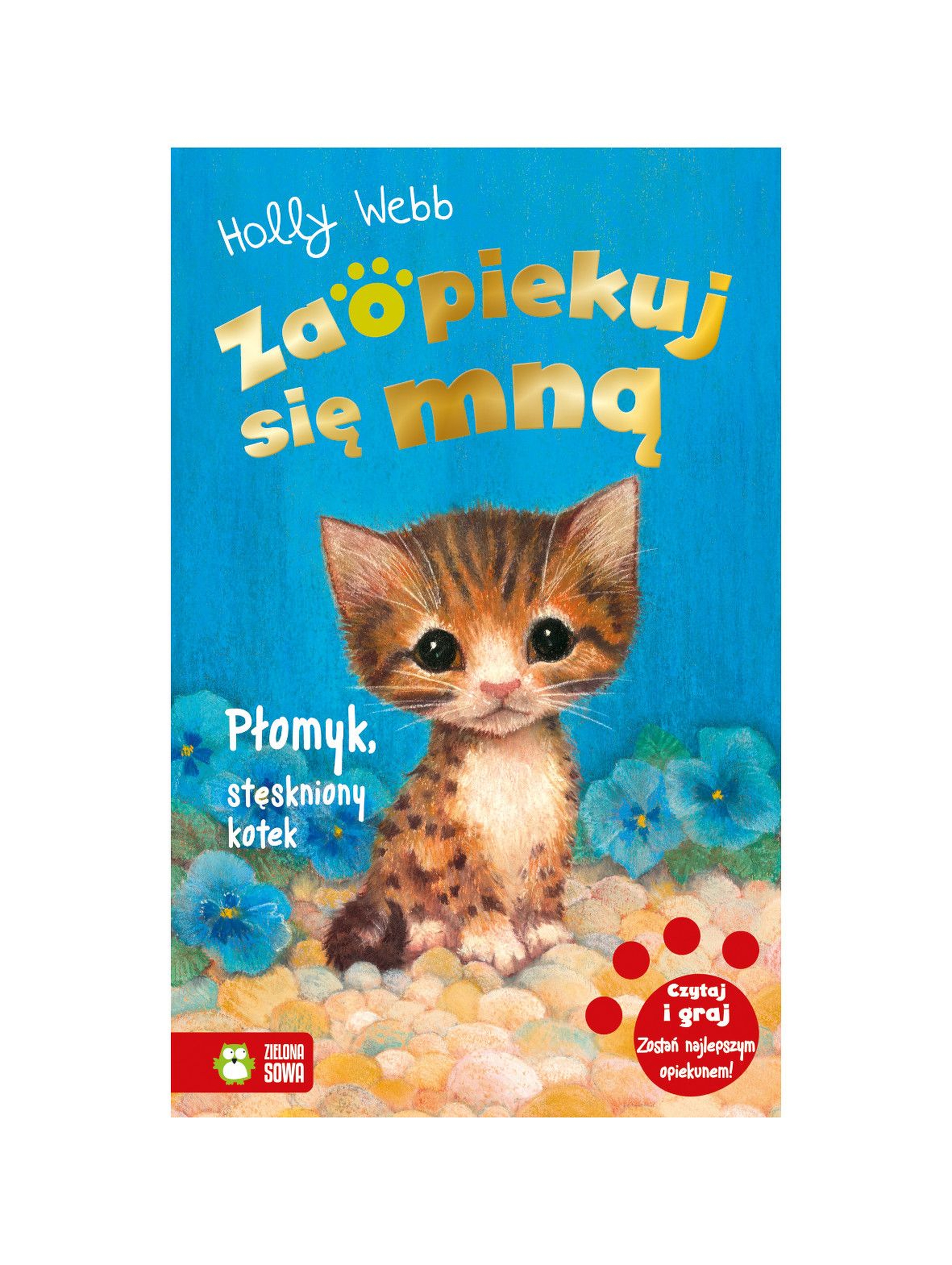 Książka dla dzieci- Płomyk, stęskniony kotek. Zaopiekuj się mną wiek 6+