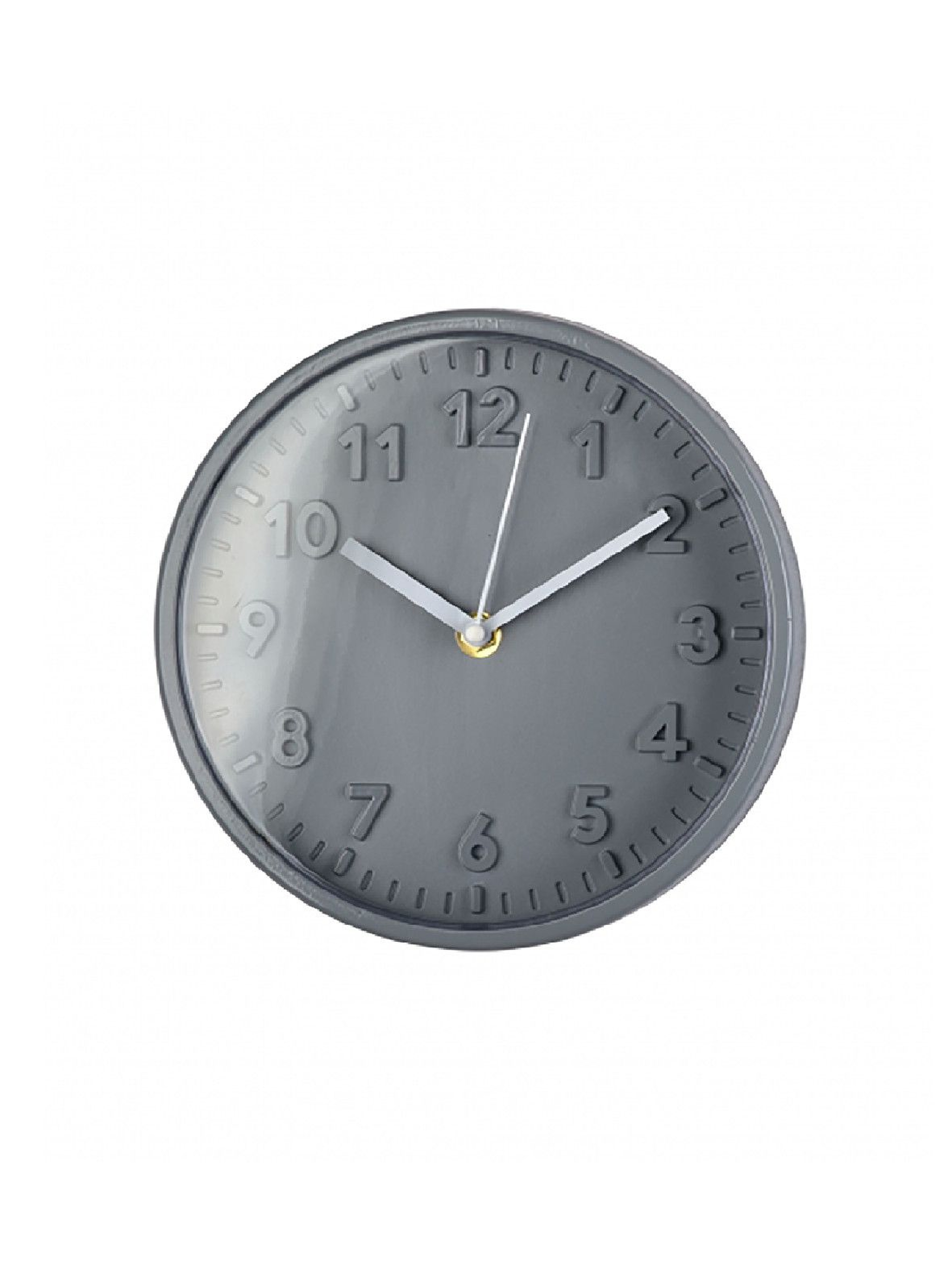 Zegar mechaniczny ścienny Ø 20 cm szary