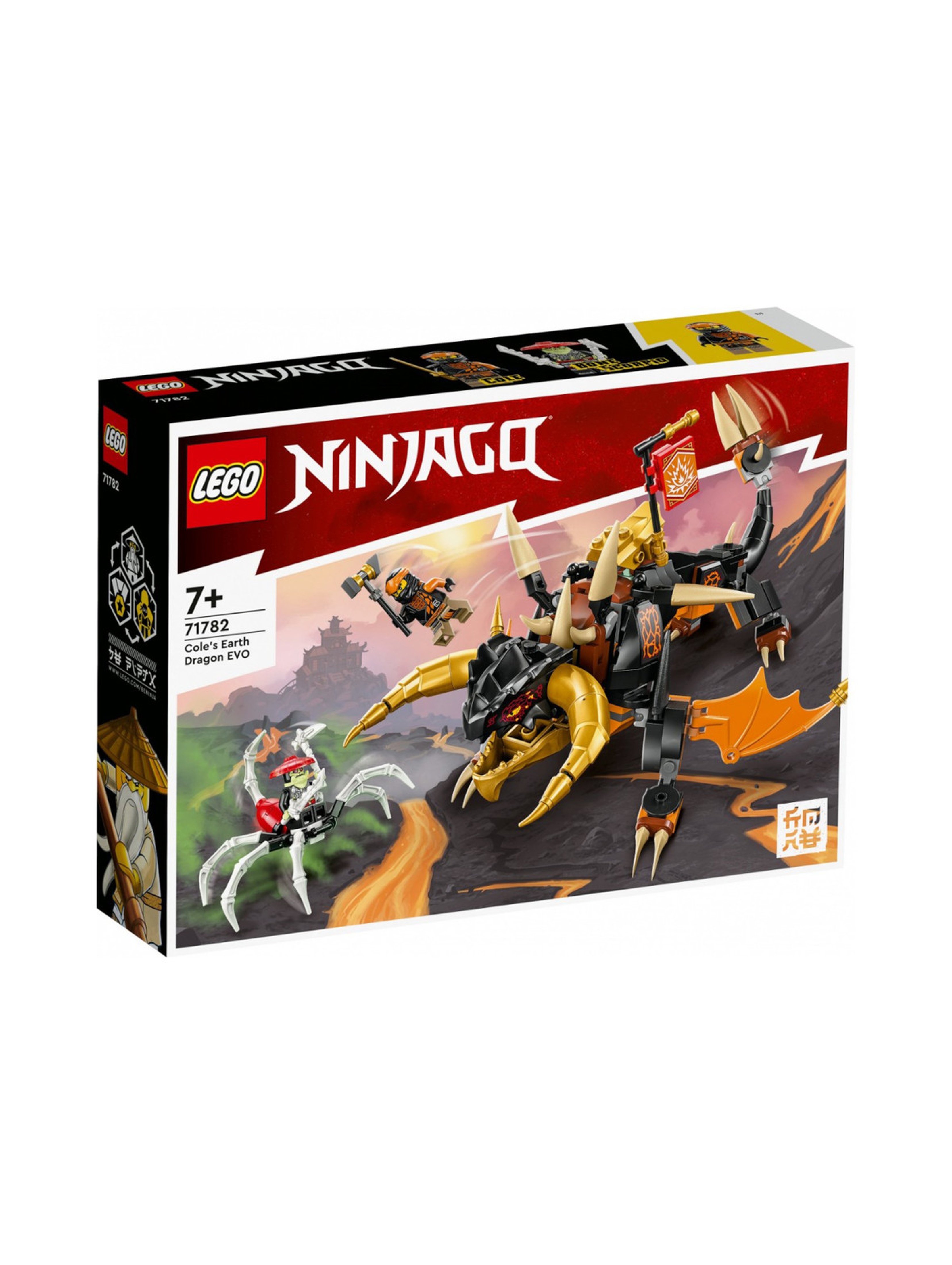Klocki LEGO Ninjago 71782 Smok Ziemi Colea EVO - 285 elementów,wiek 7 +