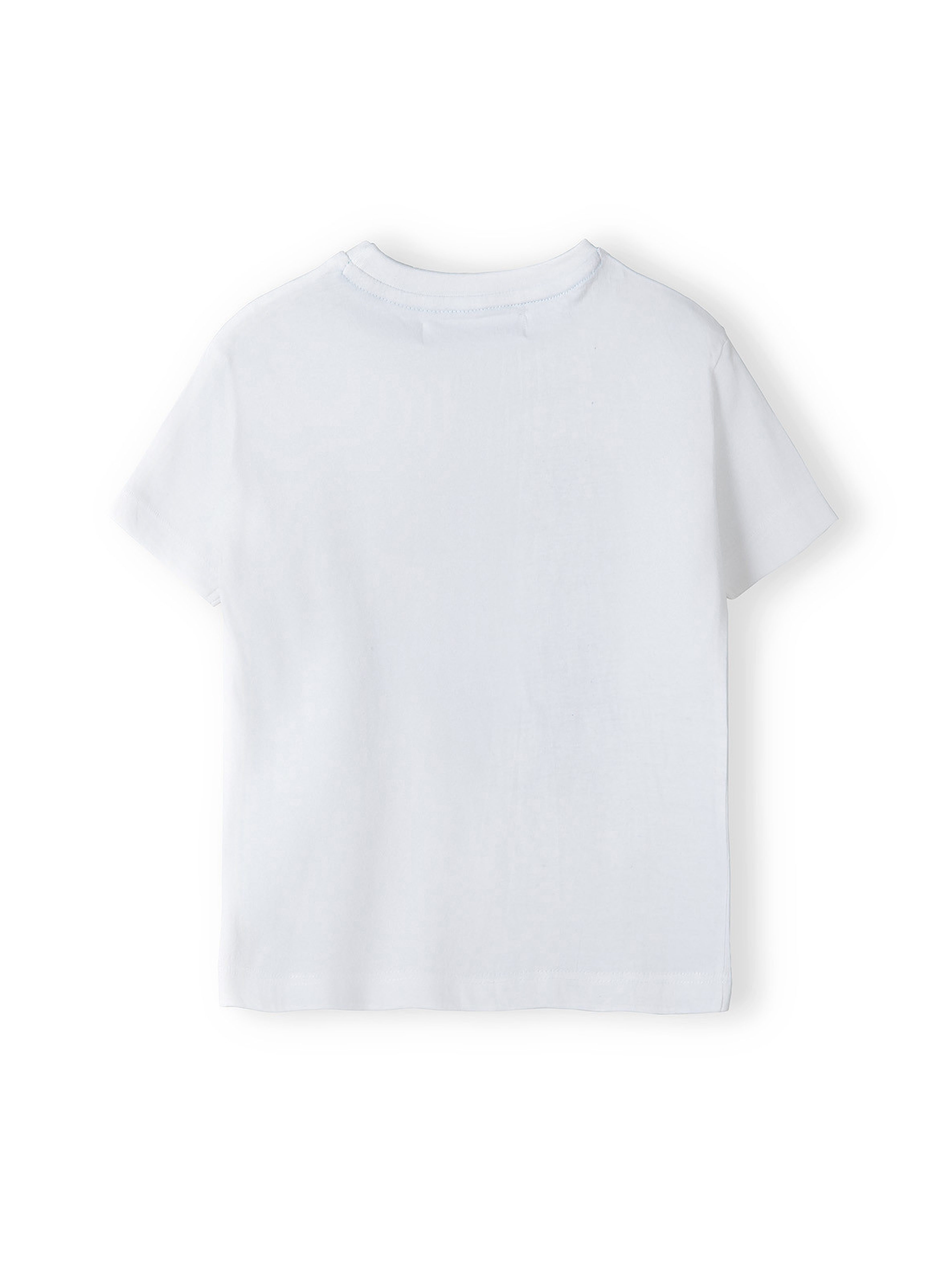 Biały t-shirt dla dużego chłopca z bawełny- RSPT
