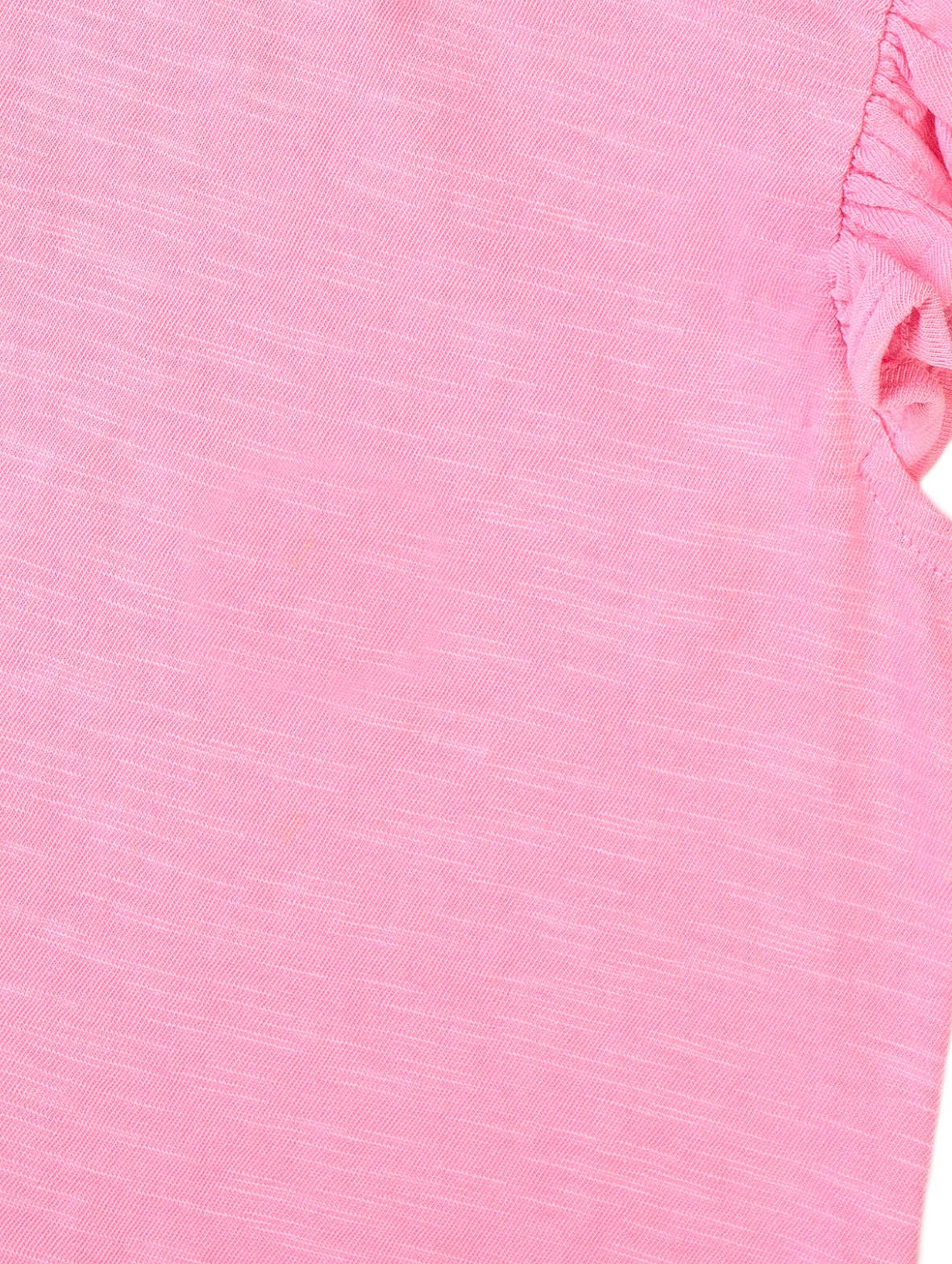 Bawełniana bluzka dziewczęca różowa